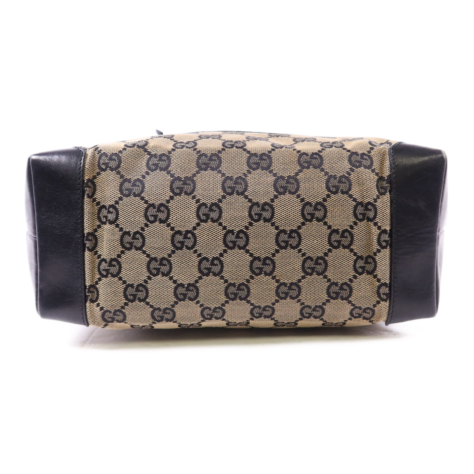 GUCCI 帆布Shoulder Bag銀扣肩背袋