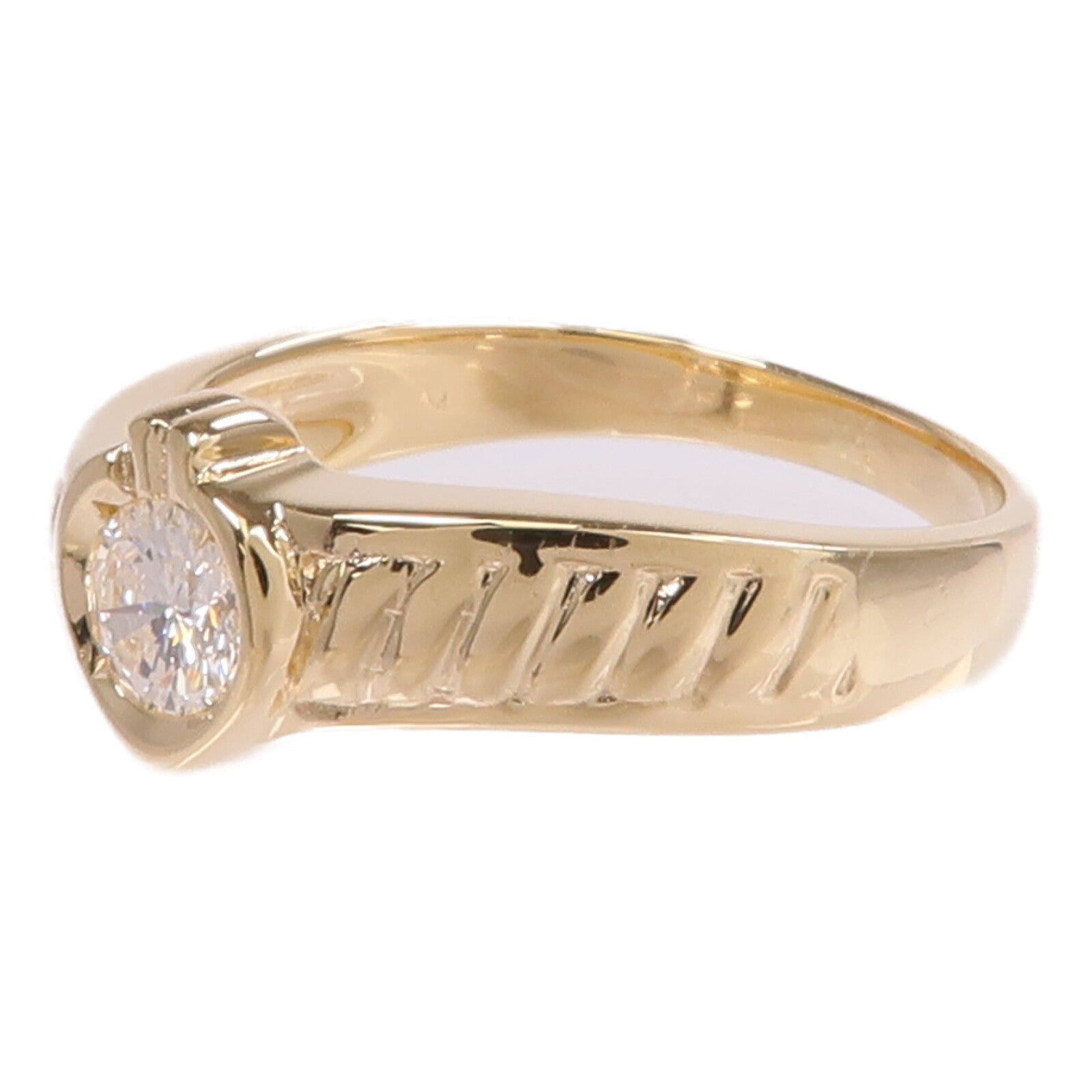 JEWELRY 【激減優惠】18K黃金Diamond Ring鑽石戒指US#4.75