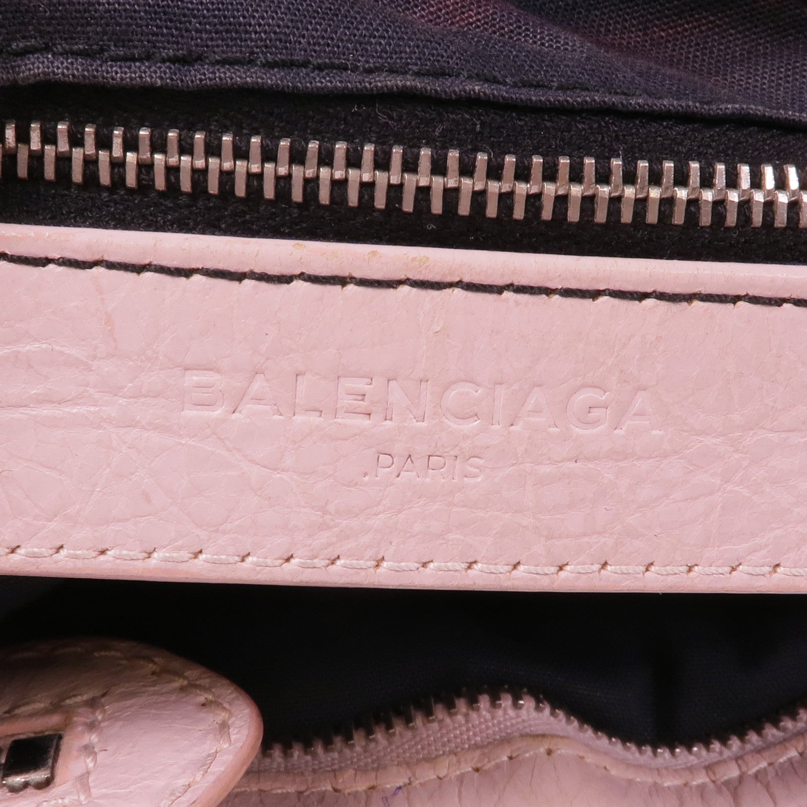 BALENCIAGA 羊皮皮革Giant 12 Silver Motorcycle City銀扣手挽肩背兩用袋