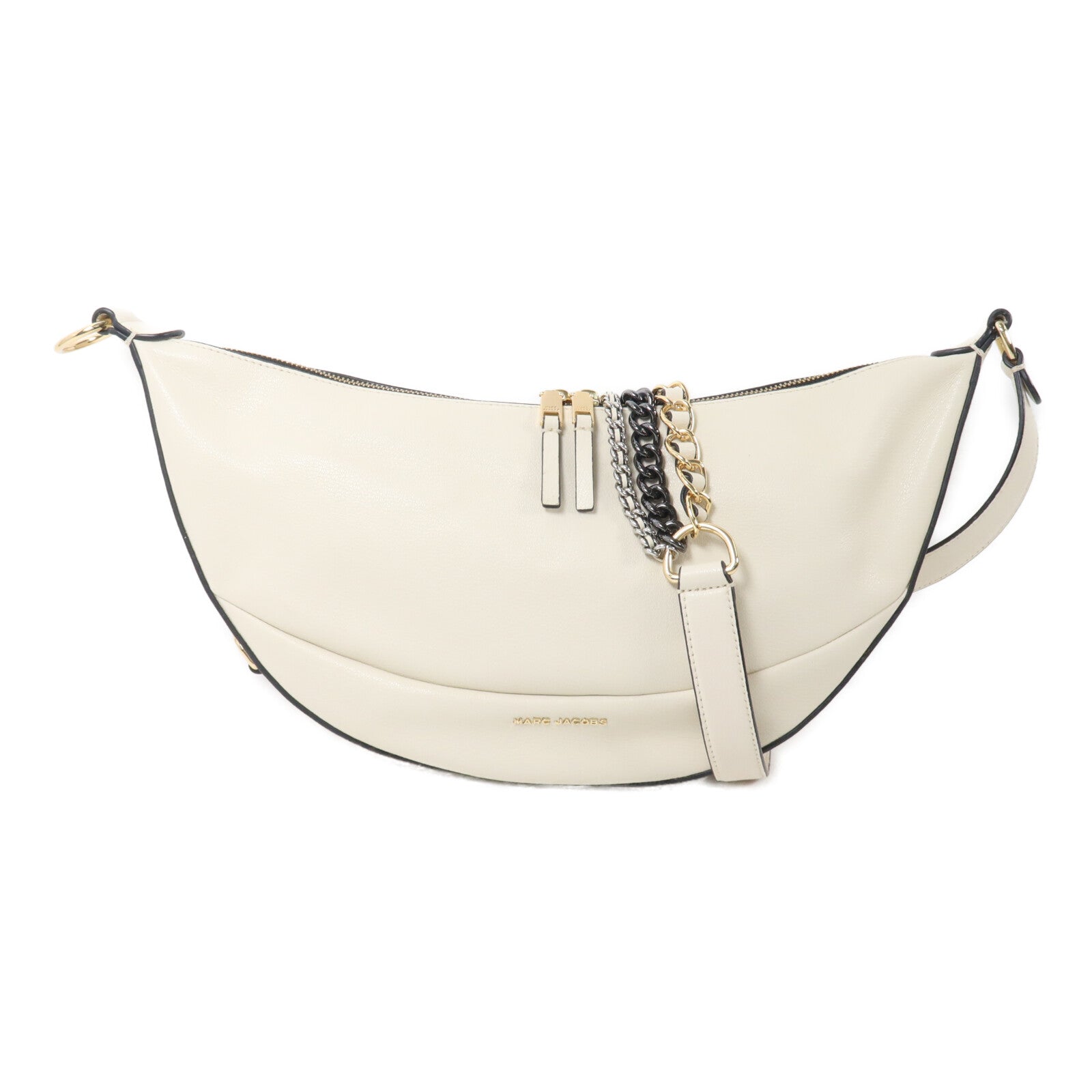 MARC JACOBS 牛皮皮革The Eclipse Shoulder Bag鏈帶肩背袋