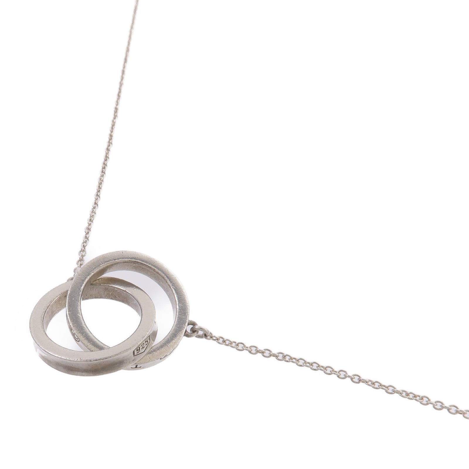 TIFFANY＆CO 925純銀1837 Interlocking Circles項鍊