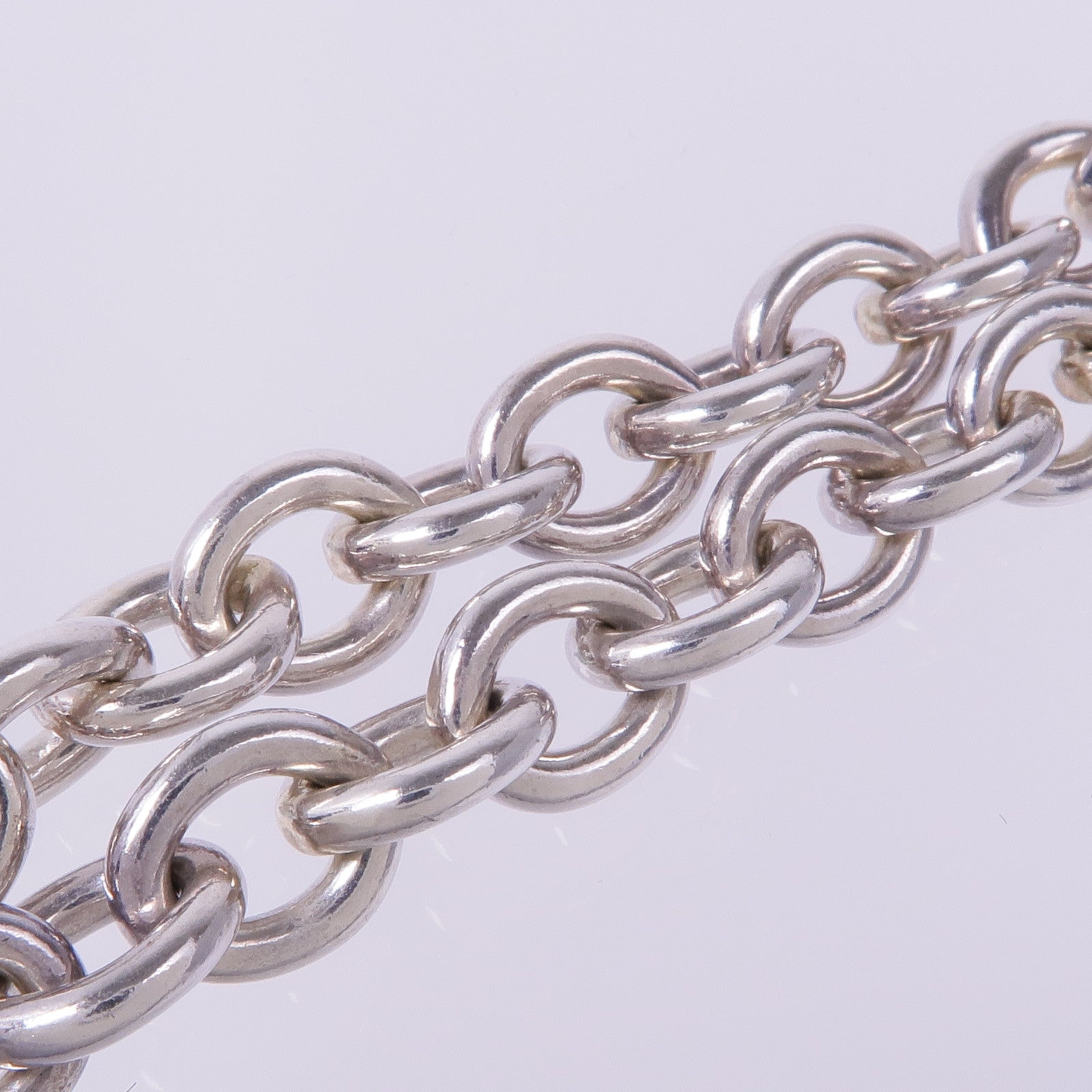 TIFFANY＆CO 925純銀/18K白金Heart Key Padlock Lock Choker Necklace項鍊
