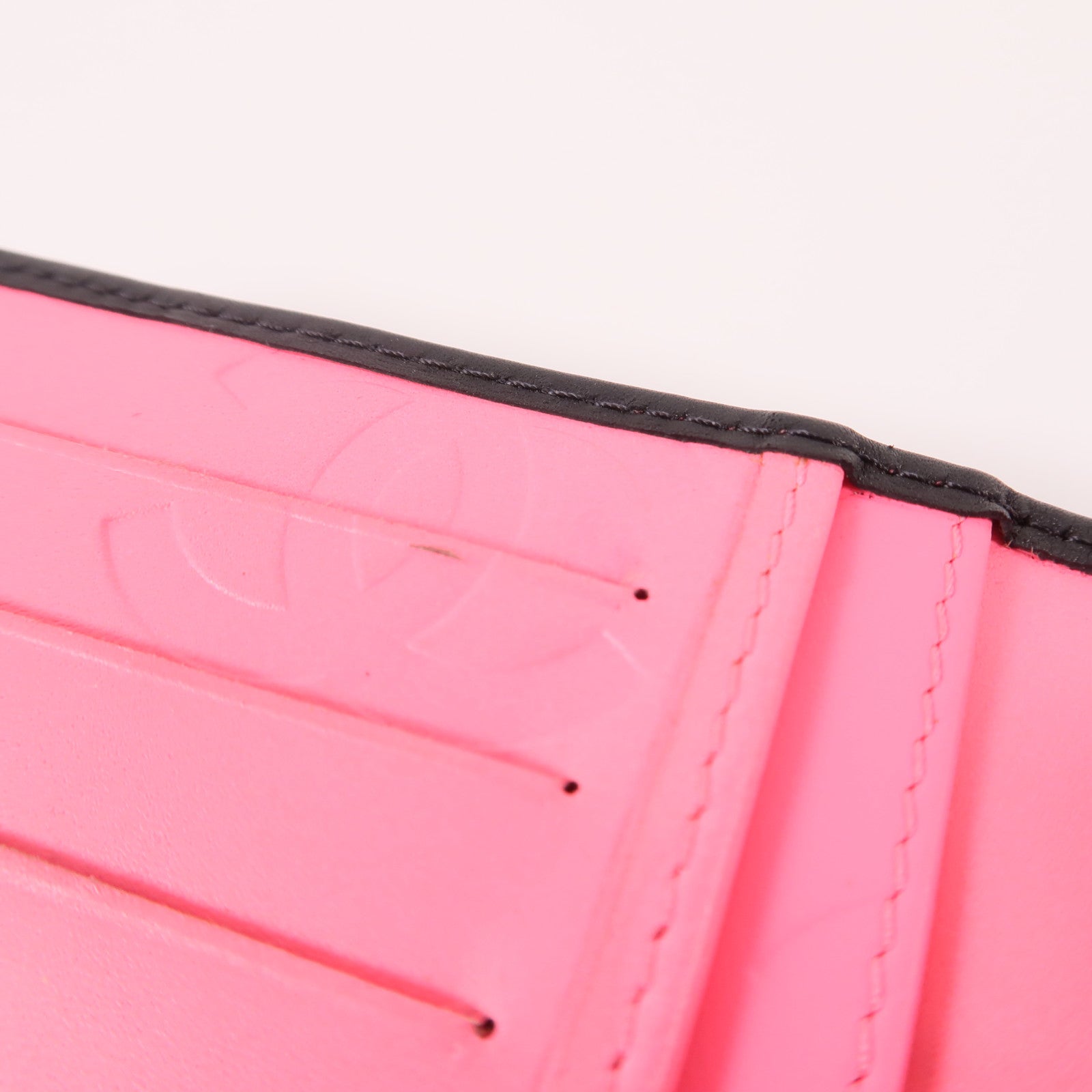 CHANEL 牛皮皮革Cambon Long Bifold Wallet銀扣長錢包