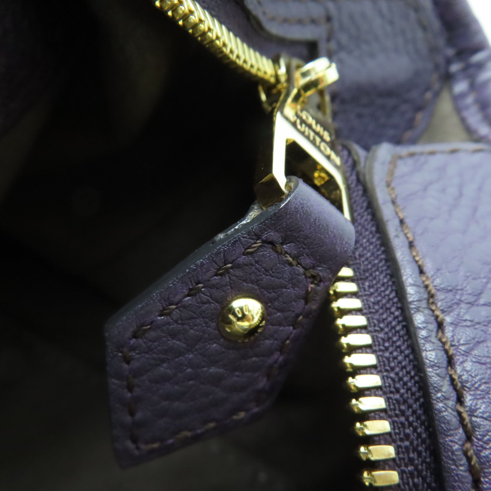 LOUIS VUITTON Mahina Stella PM金扣手挽肩背兩用袋紫色