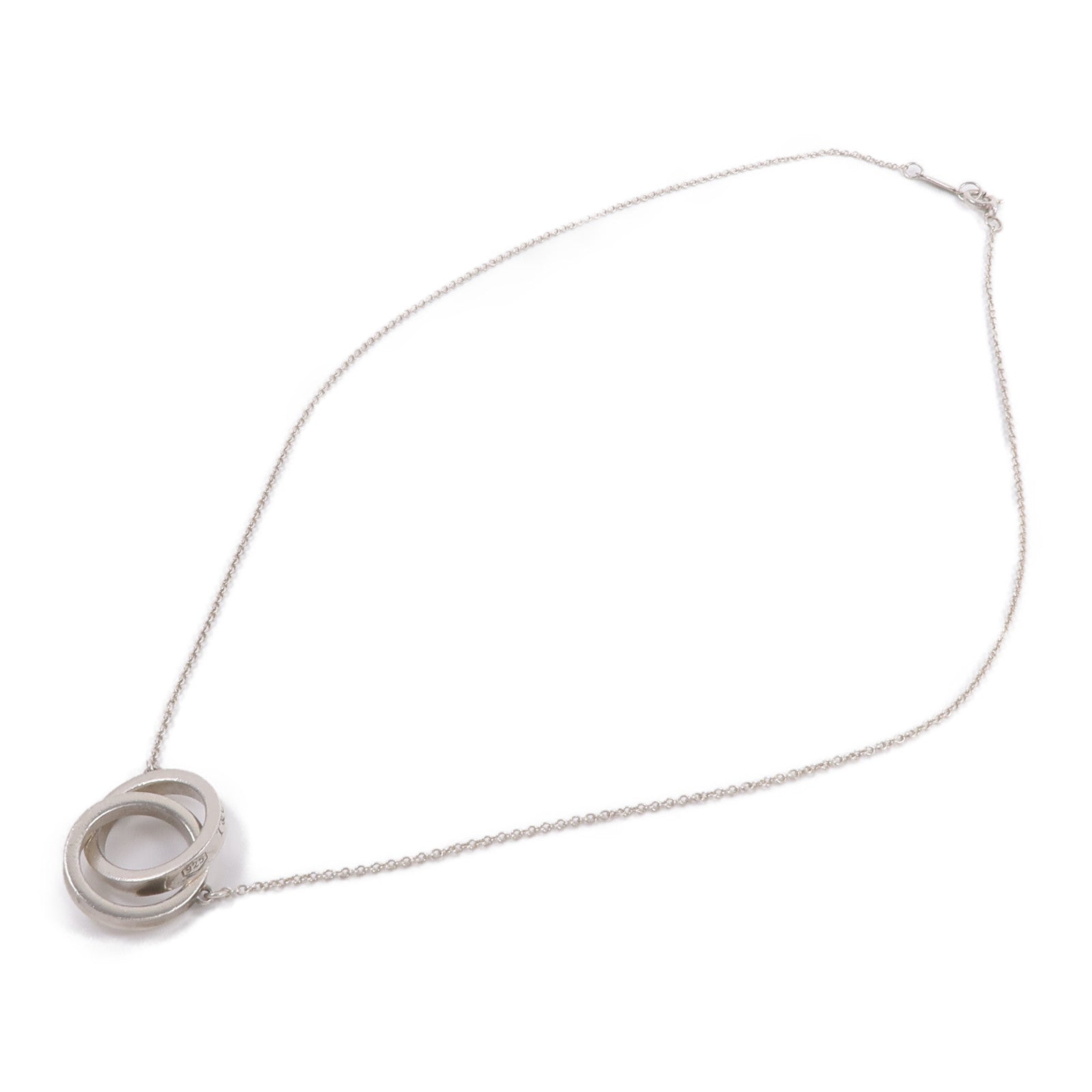 TIFFANY＆CO 925純銀1837 Interlocking Circles項鍊
