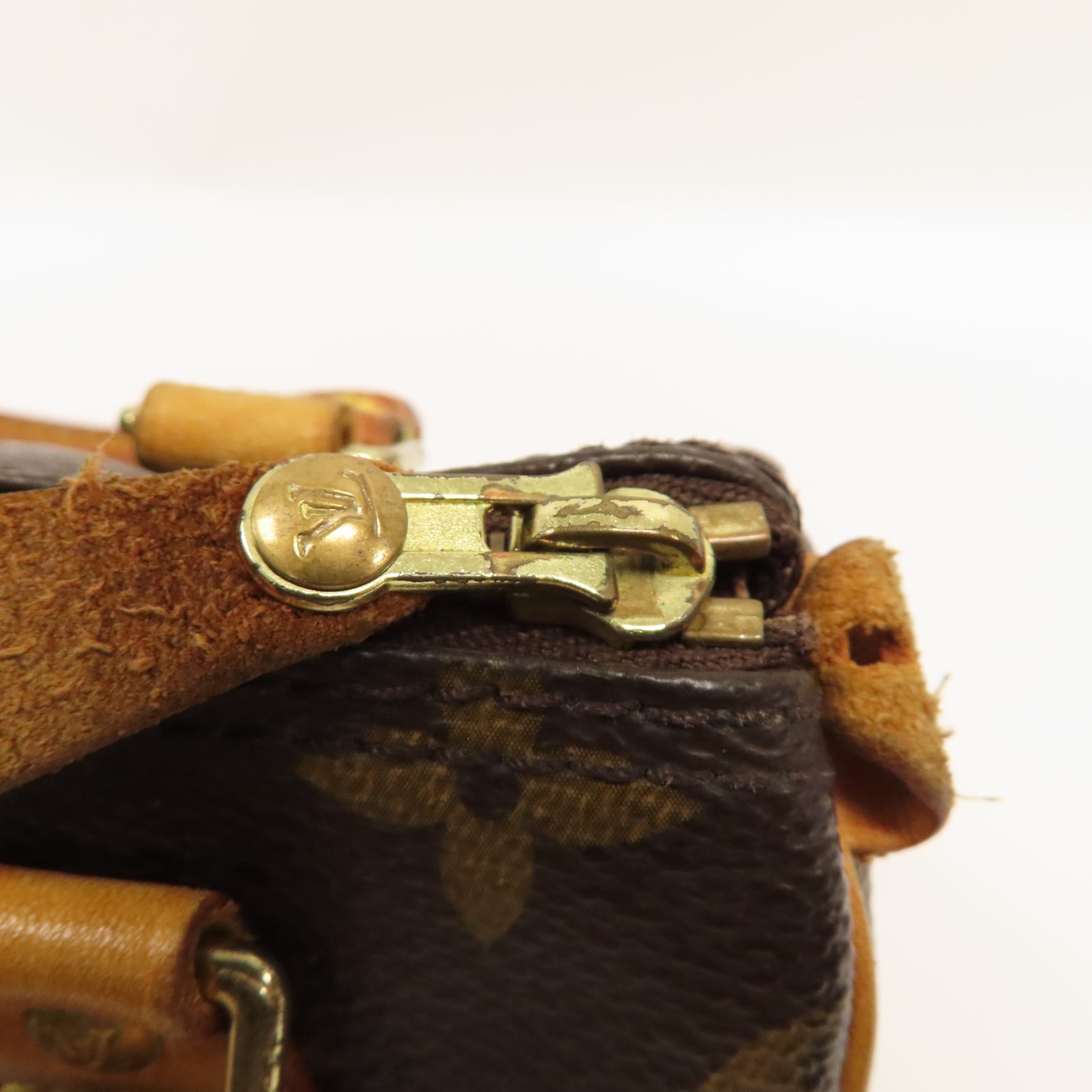 LOUIS VUITTON 【激減優惠】Monogram Speedy Nano金扣手挽袋啡色