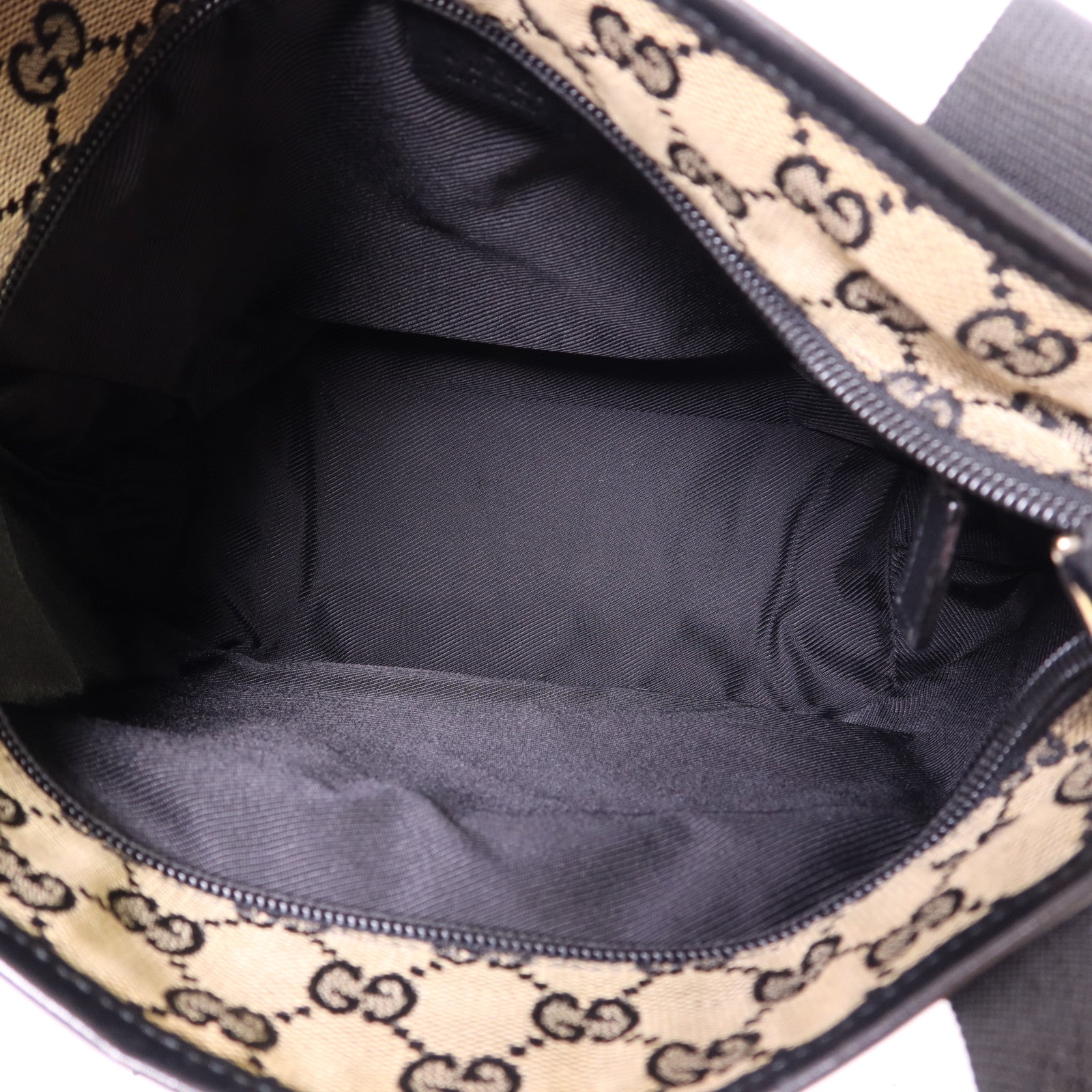 GUCCI 帆布Shoulder Bag銀扣肩背袋