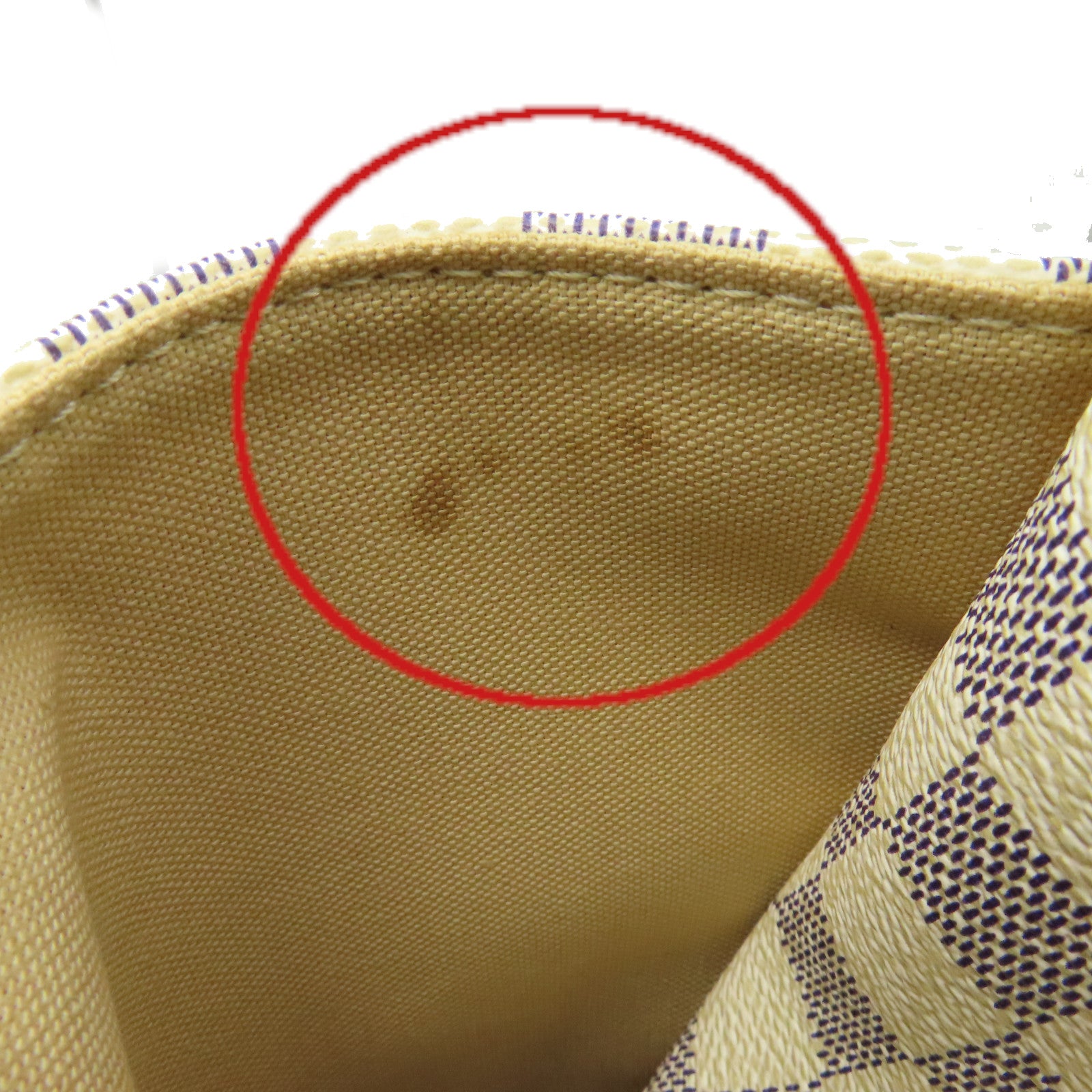 LOUIS VUITTON 【激減優惠】Damier Azur Totally PM Shoulder Bag肩背袋米白色