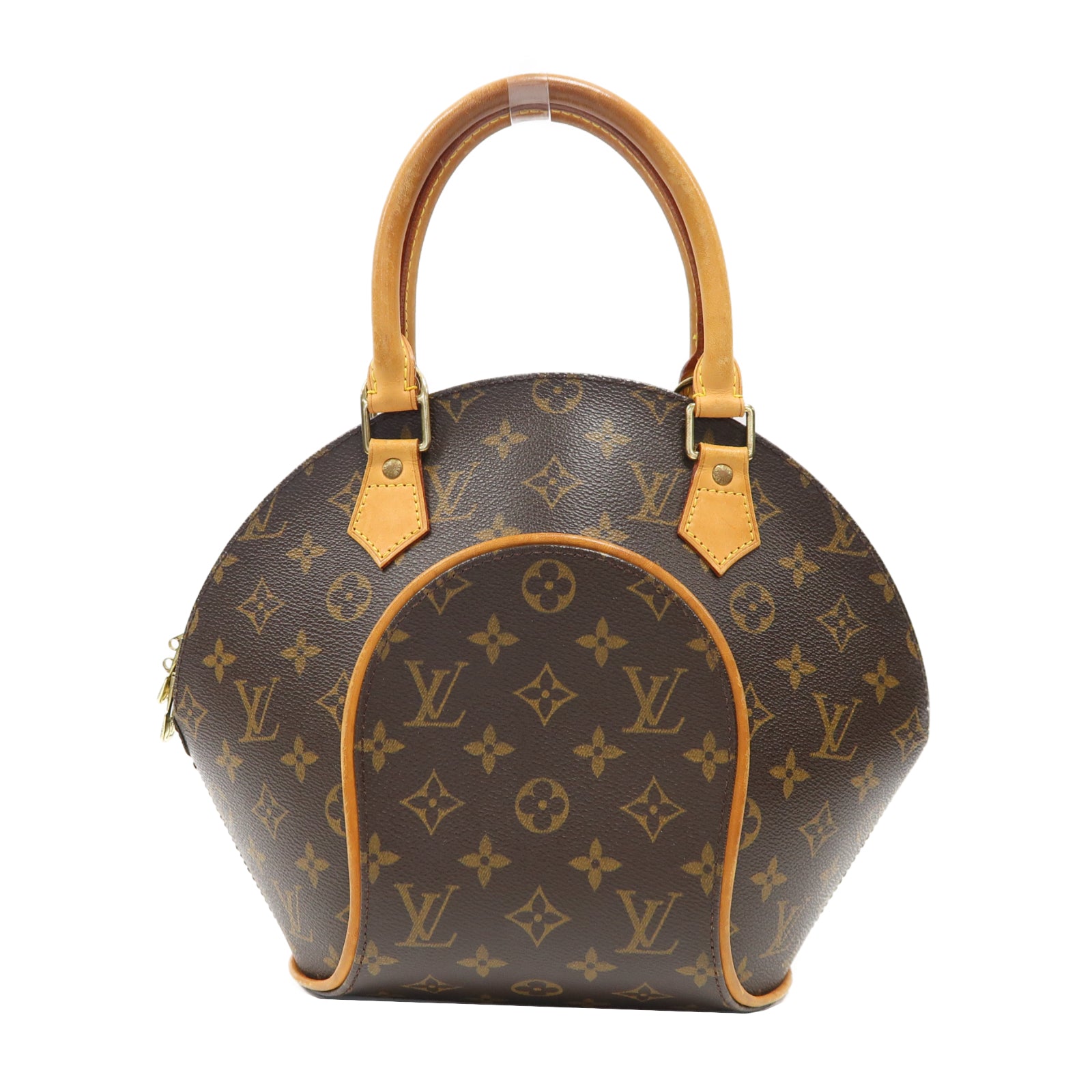 LOUIS VUITTON Monogram Ellipse PM金扣手挽袋啡色