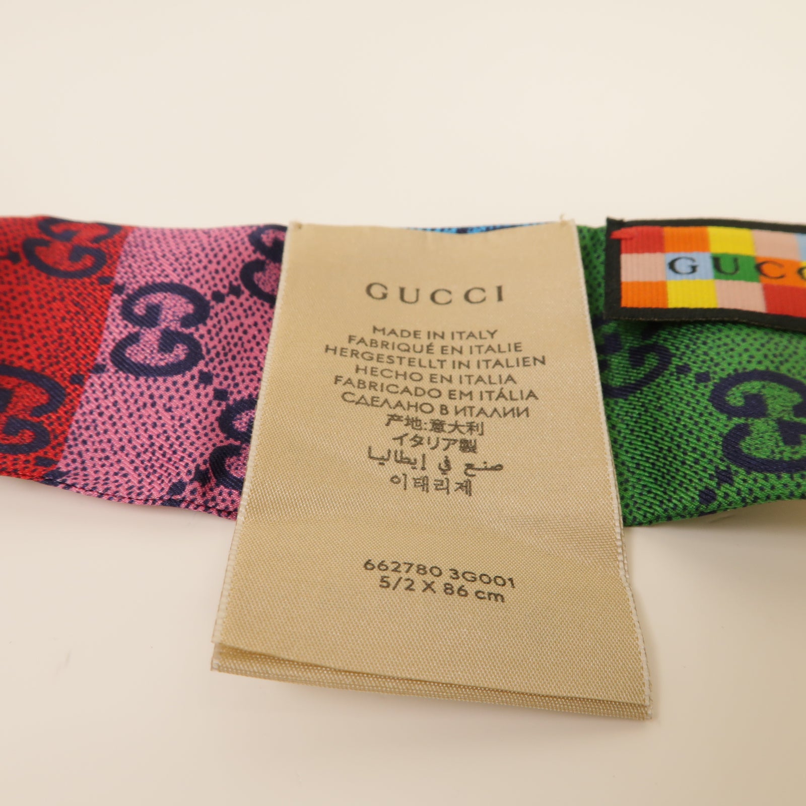 GUCCI 絲質Scarf絲巾彩色