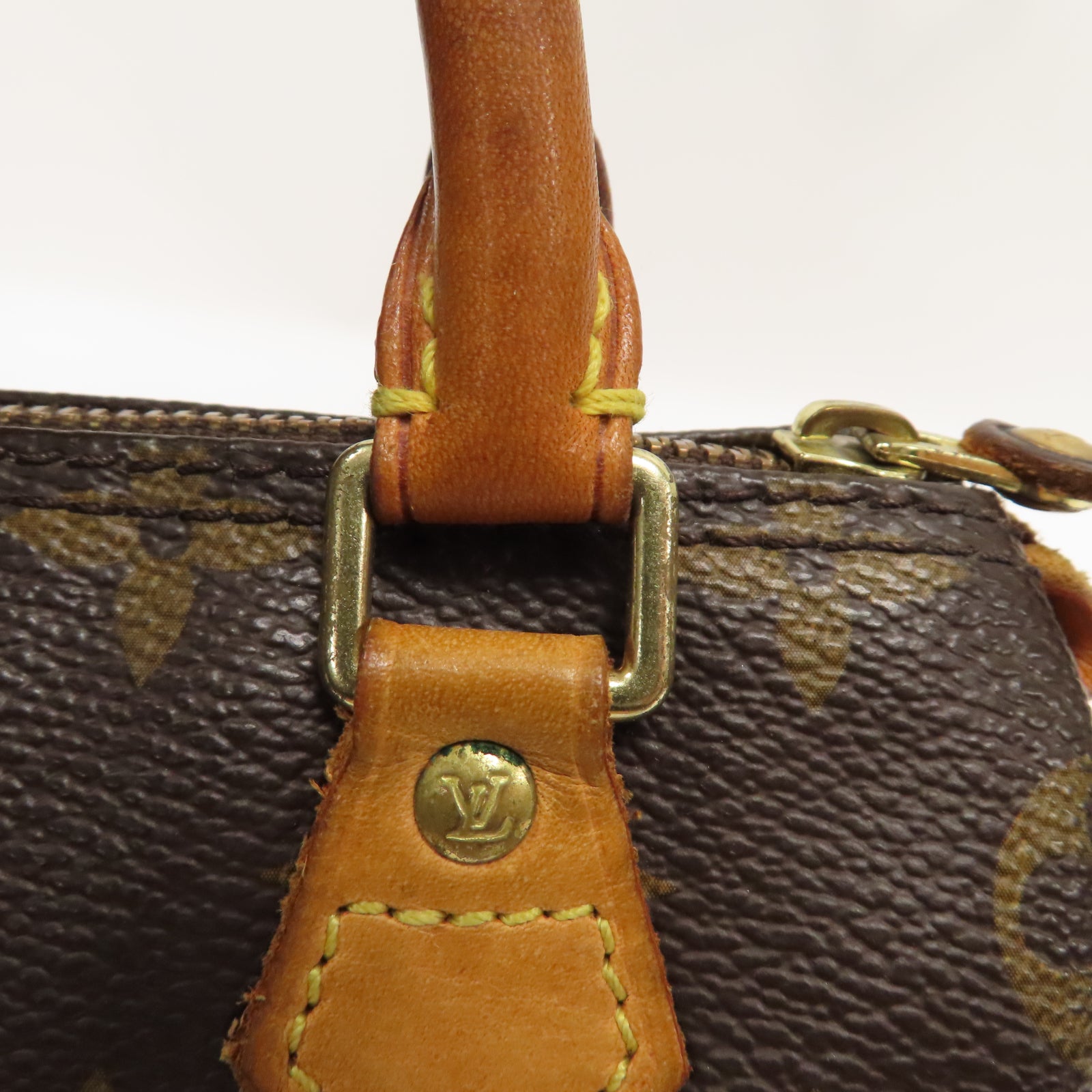LOUIS VUITTON 【激減優惠】Monogram Speedy Nano金扣手挽袋啡色
