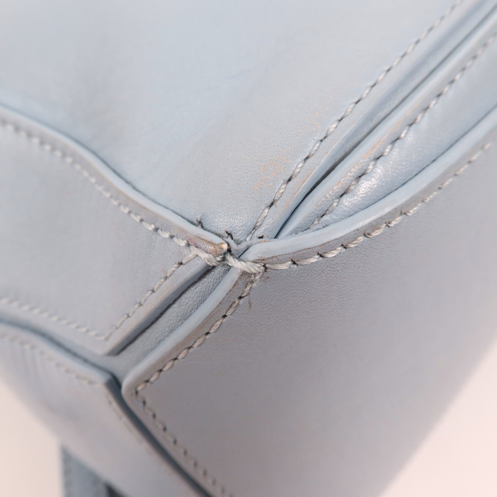 LOEWE 牛皮皮革Small Puzzle銀扣手挽肩背兩用袋