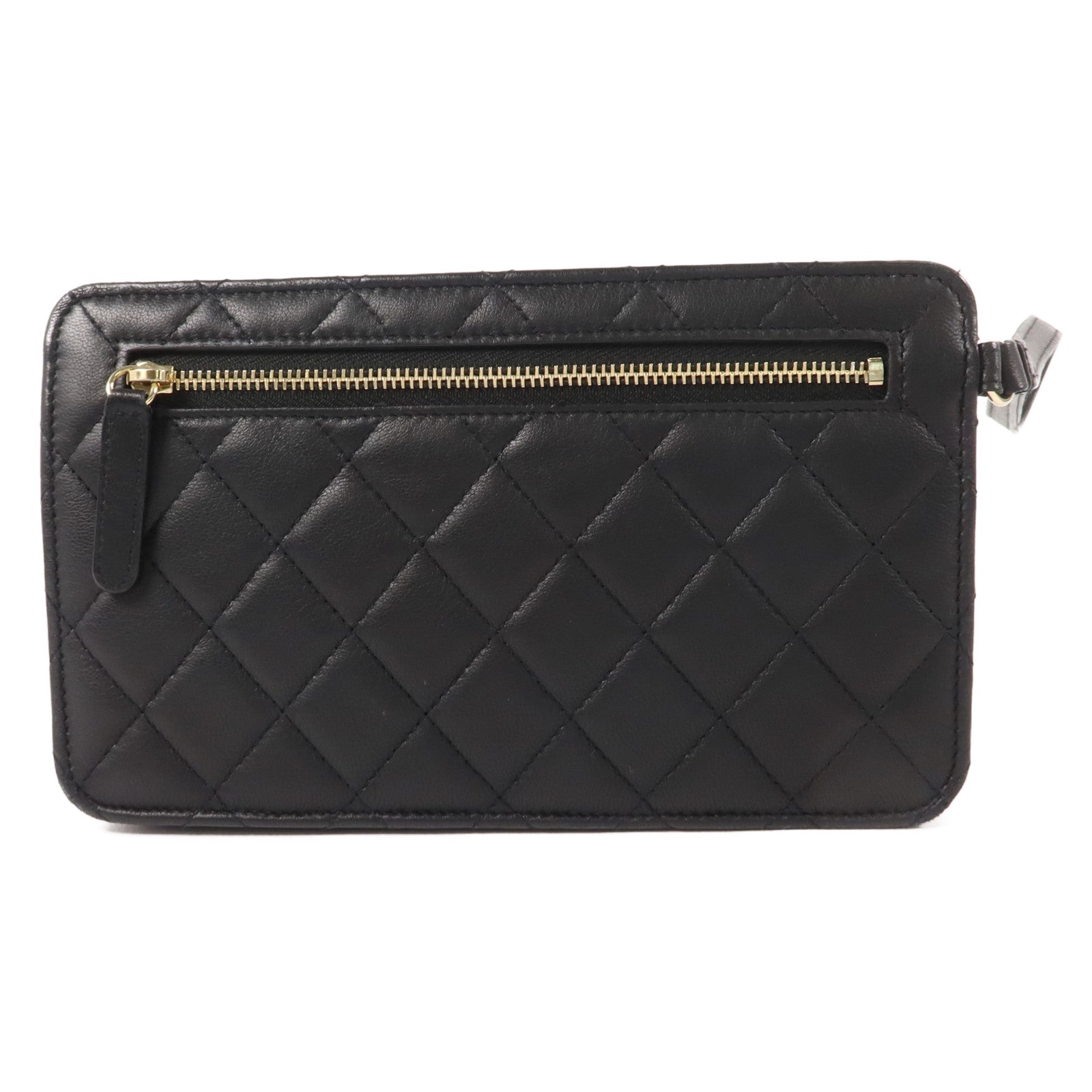 CHANEL 羊皮皮革Pouch Bag手拿包