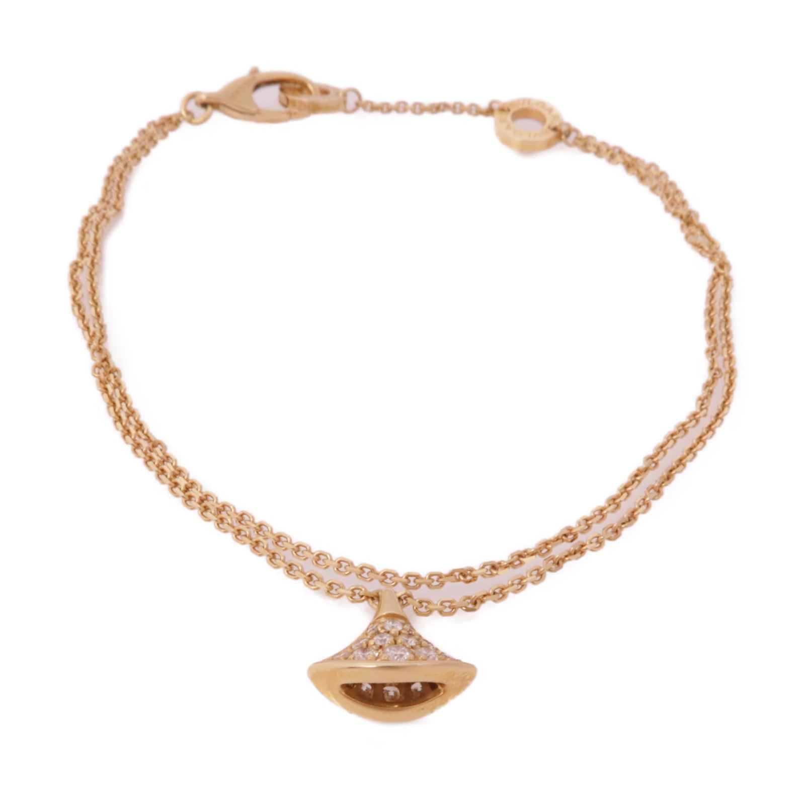 BVLGARI 18K玫瑰金Divas Dream Bracelet鑽石手鏈