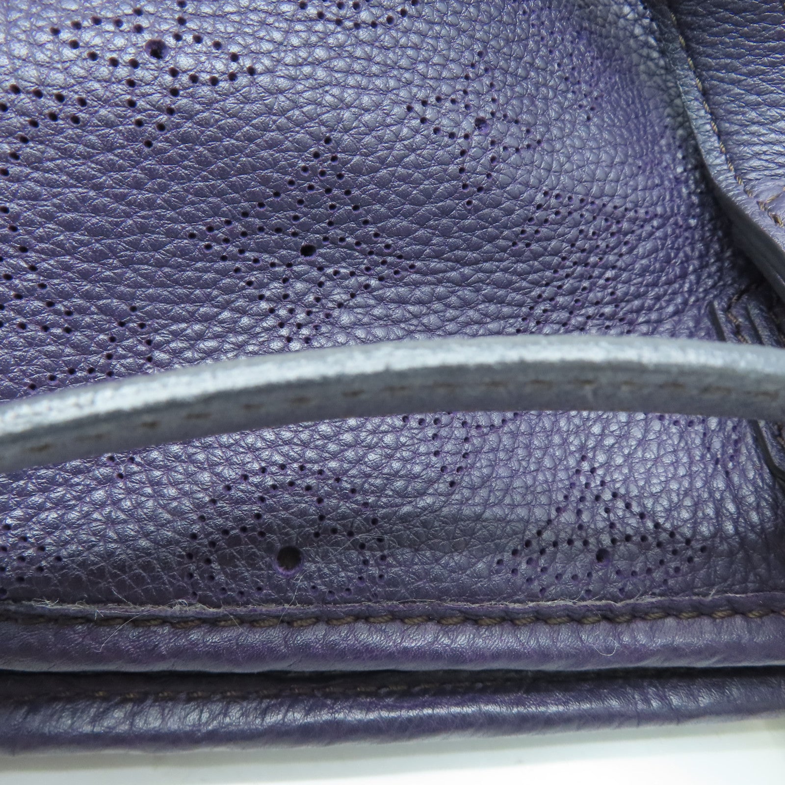 LOUIS VUITTON Mahina Stella PM金扣手挽肩背兩用袋紫色