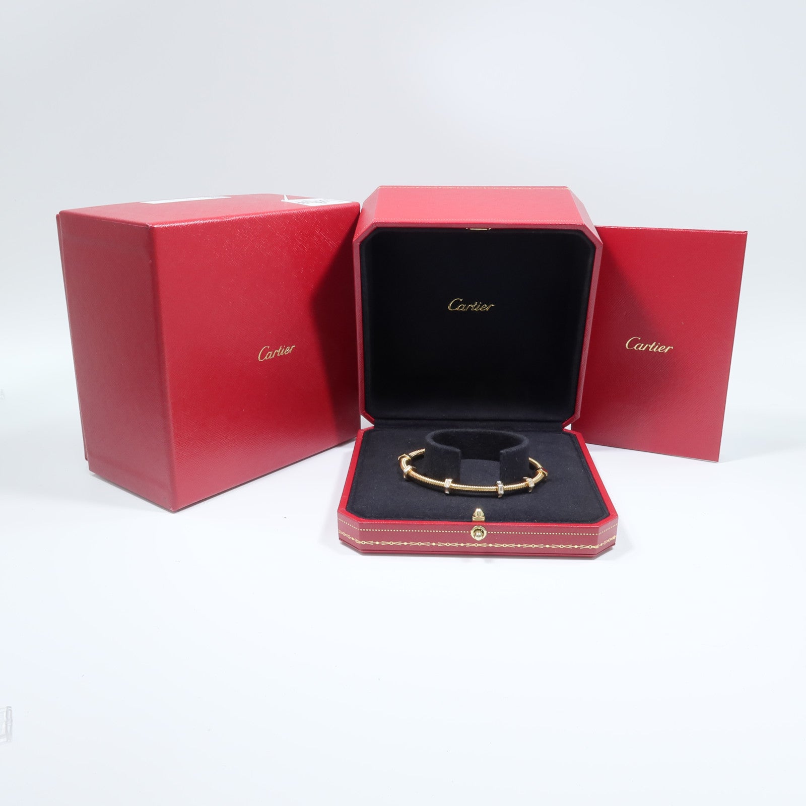 CARTIER 18K玫瑰金Ecrou DE Cartier Bracelet鑽石手鏈