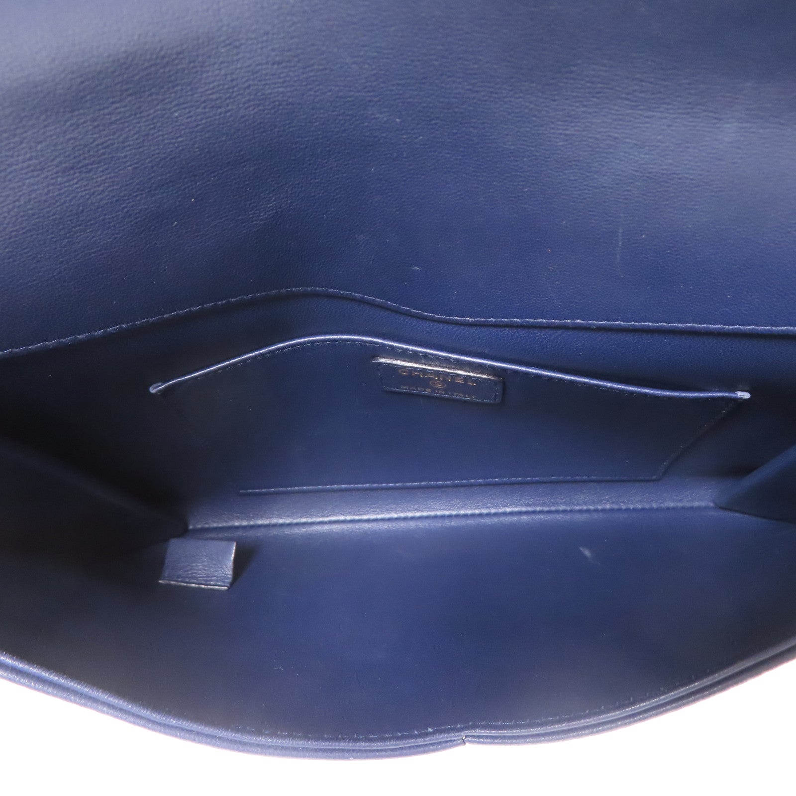 CHANEL 皮革Clutch Bag金扣手拿包