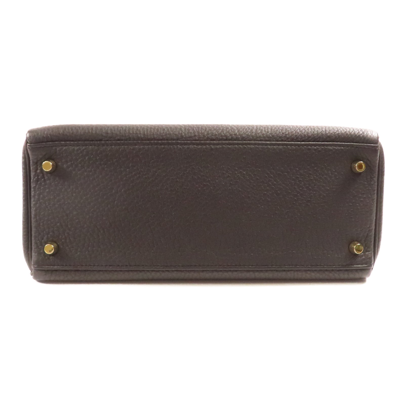 HERMES Togo皮革Kelly 28金扣手挽肩背兩用袋89 Noir