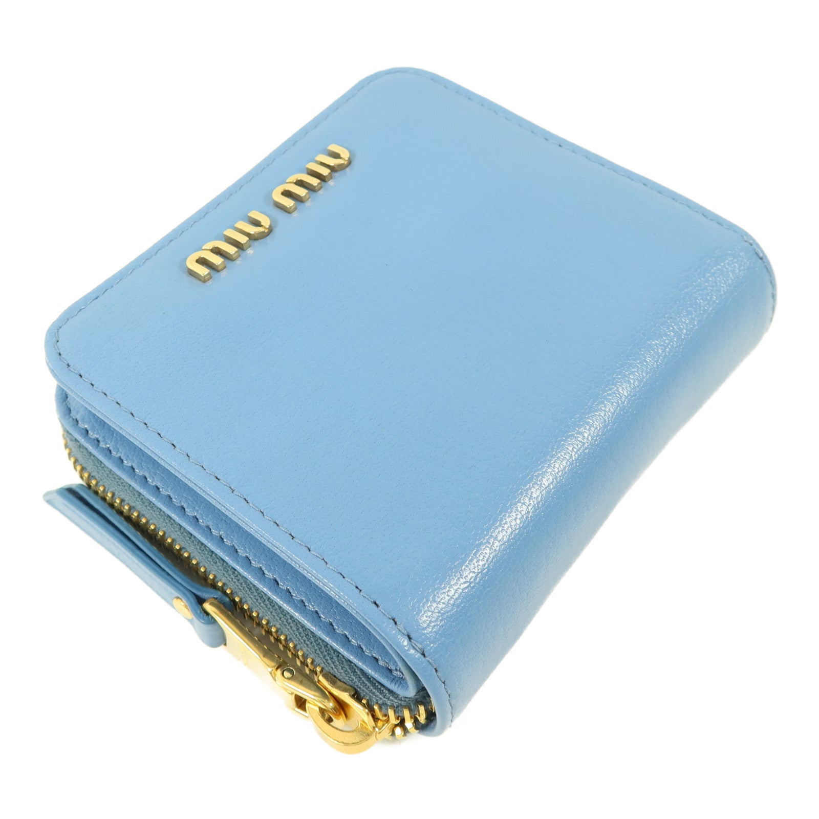 Miu Miu 羊皮皮革Compact Bifold Wallet錢包