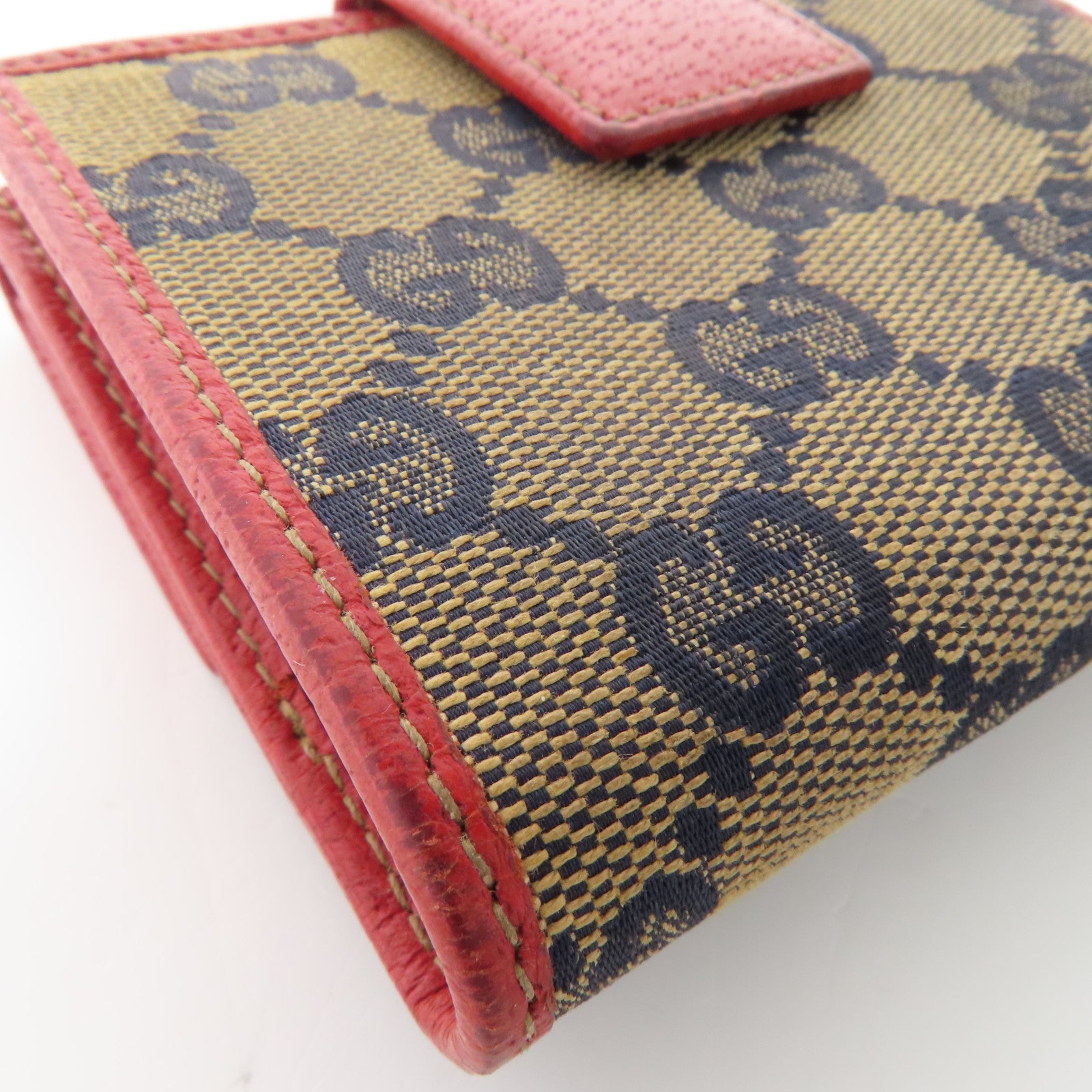 GUCCI 帆布Wallet金扣錢包