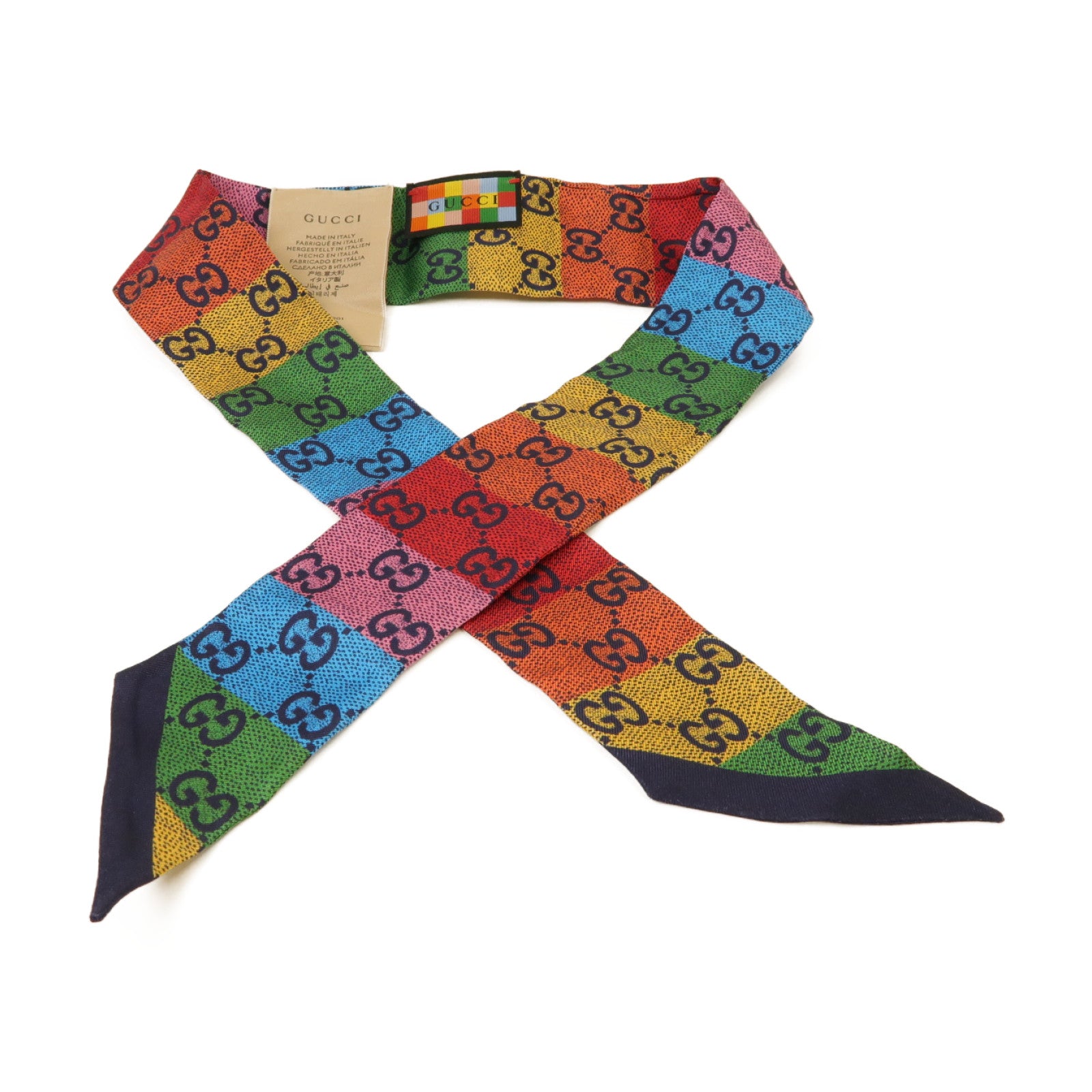 GUCCI 絲質Scarf絲巾彩色