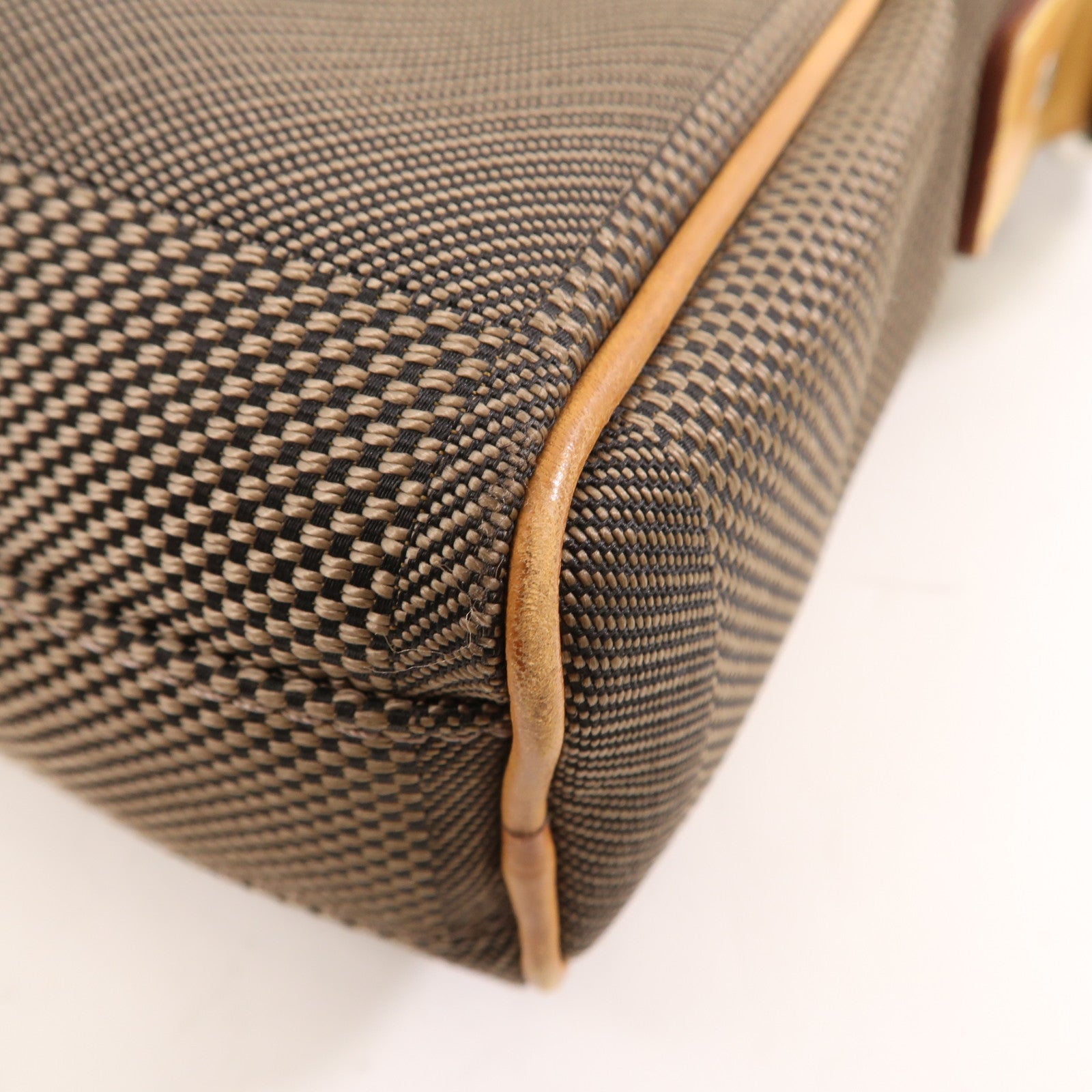 LOUIS VUITTON Damier Geant Citadin NM銀扣肩背袋棕色