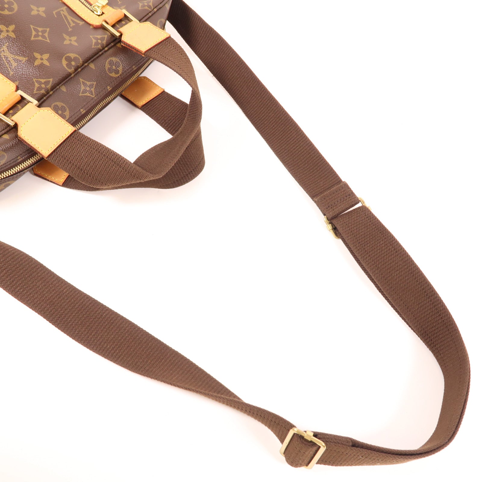 LOUIS VUITTON Monogram Sac Bosphore金扣手挽肩背兩用袋