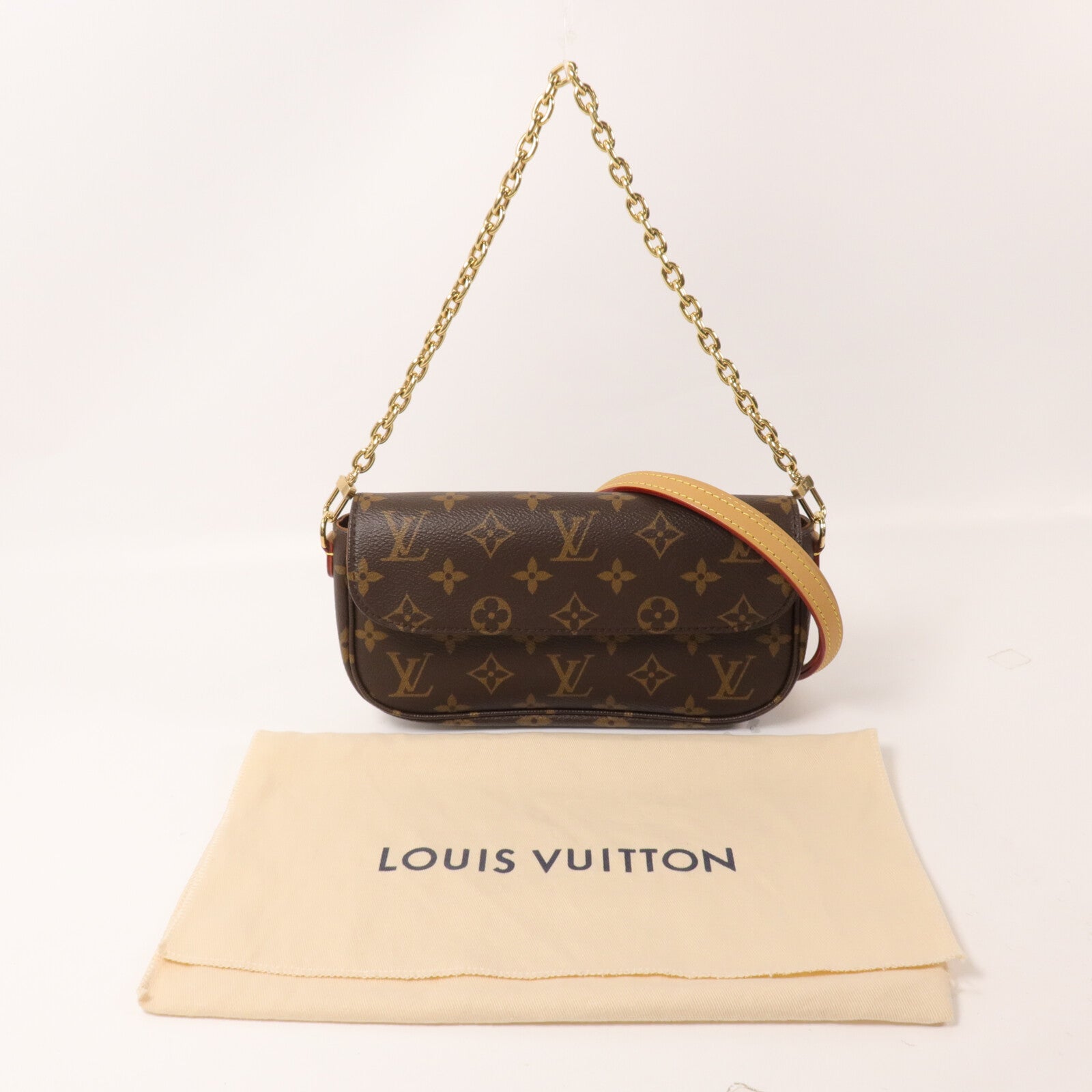 LOUIS VUITTON Monogram Wallet On Chain Ivy肩背袋