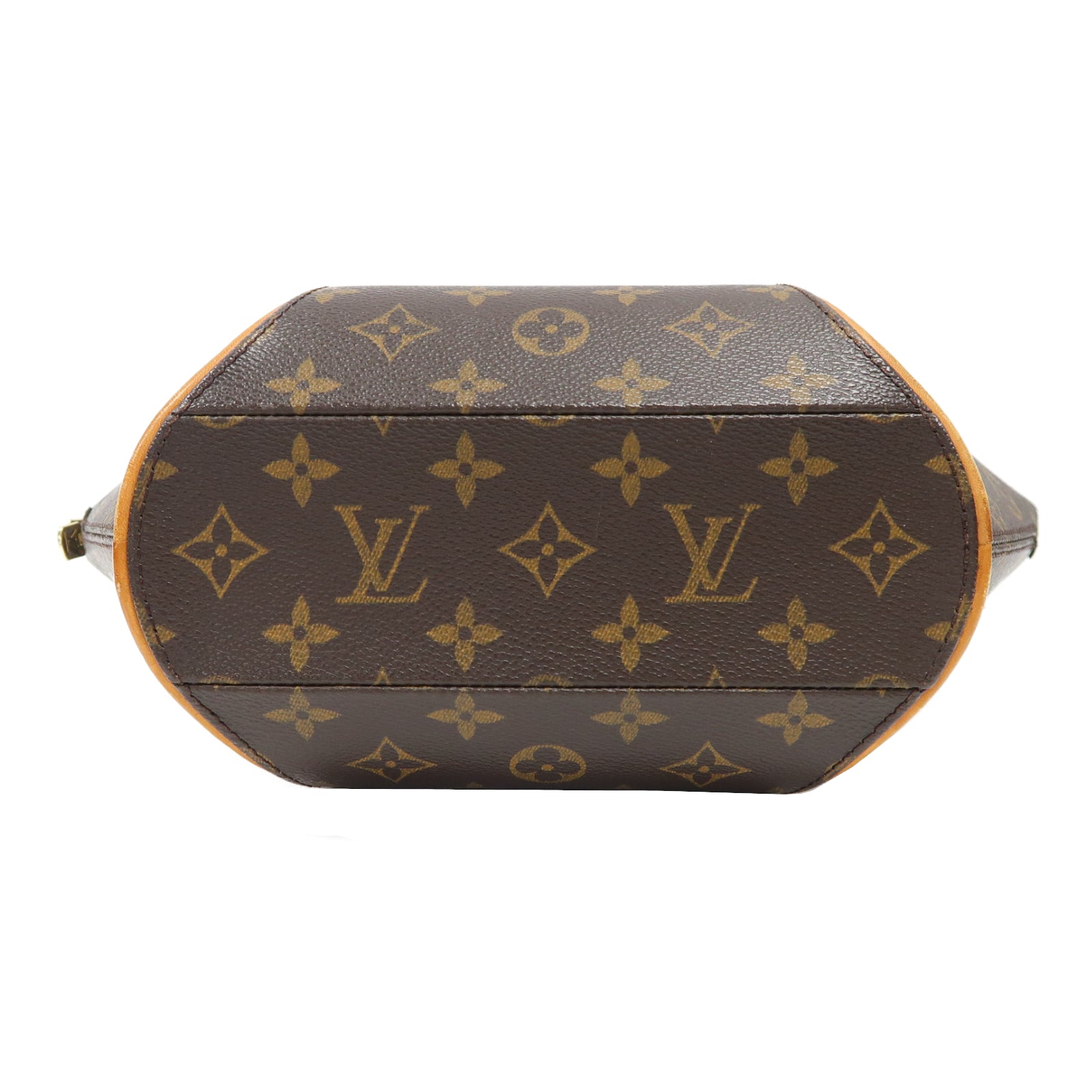 LOUIS VUITTON Monogram Ellipse PM金扣手挽袋啡色