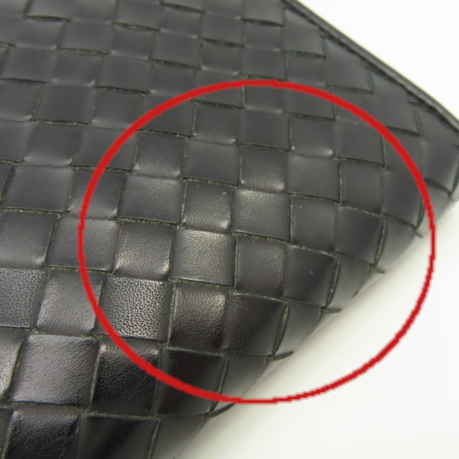 BOTTEGA VENETA 【激減優惠】織紋皮革Zipper Long Wallet拉鏈長錢包黑色