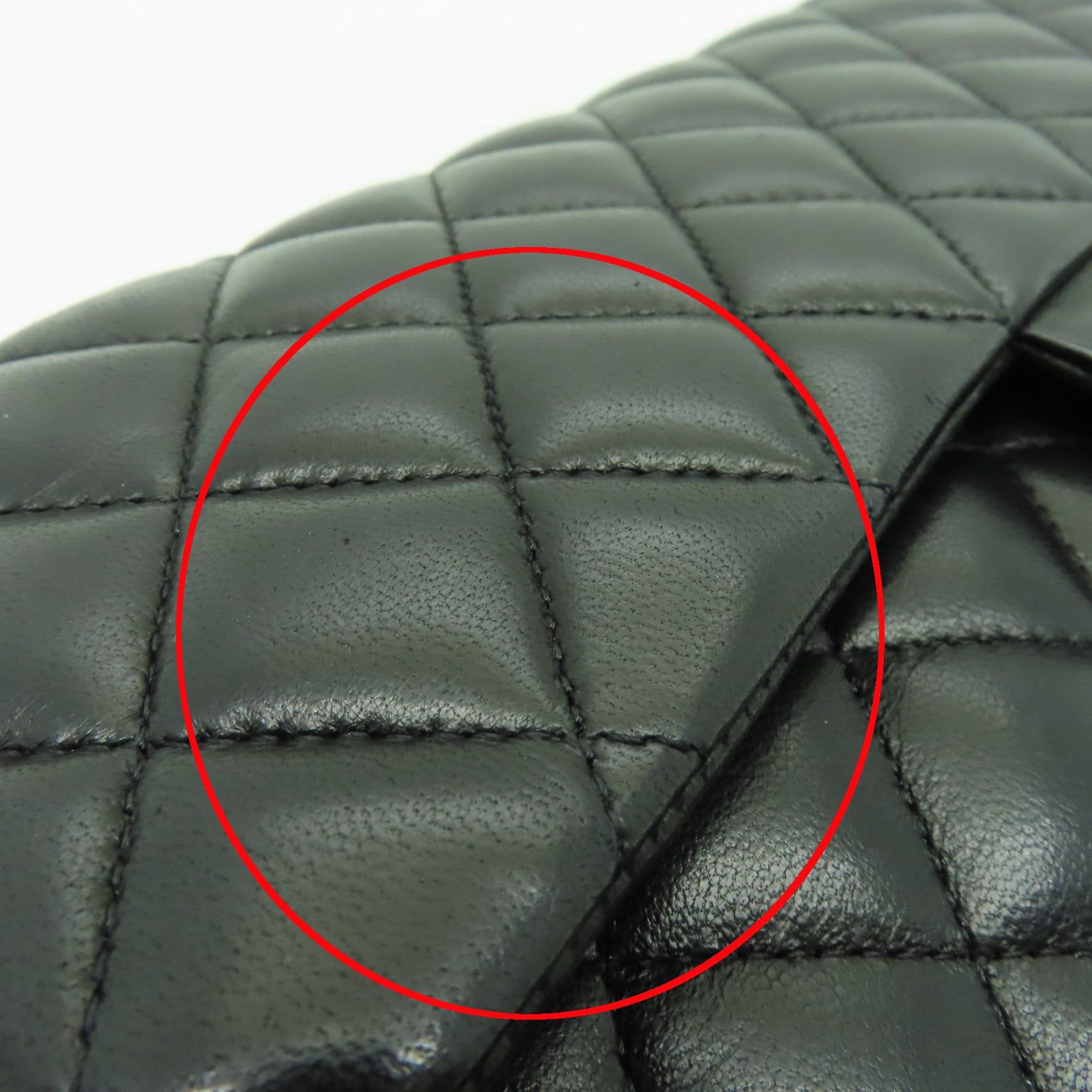 CHANEL 【清倉大減價】菱格羊皮皮革Classic 25銀扣鏈帶肩背袋黑色