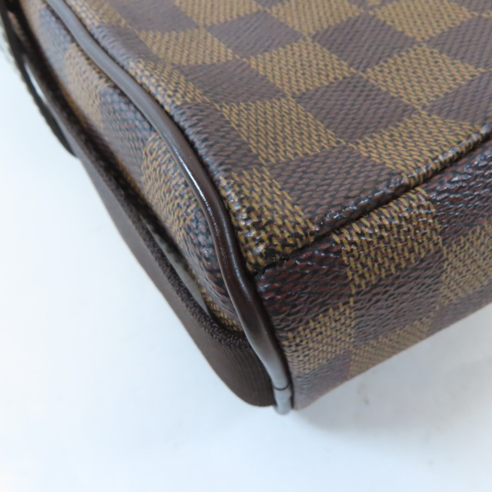 LOUIS VUITTON Damier Olav金扣肩背袋啡色