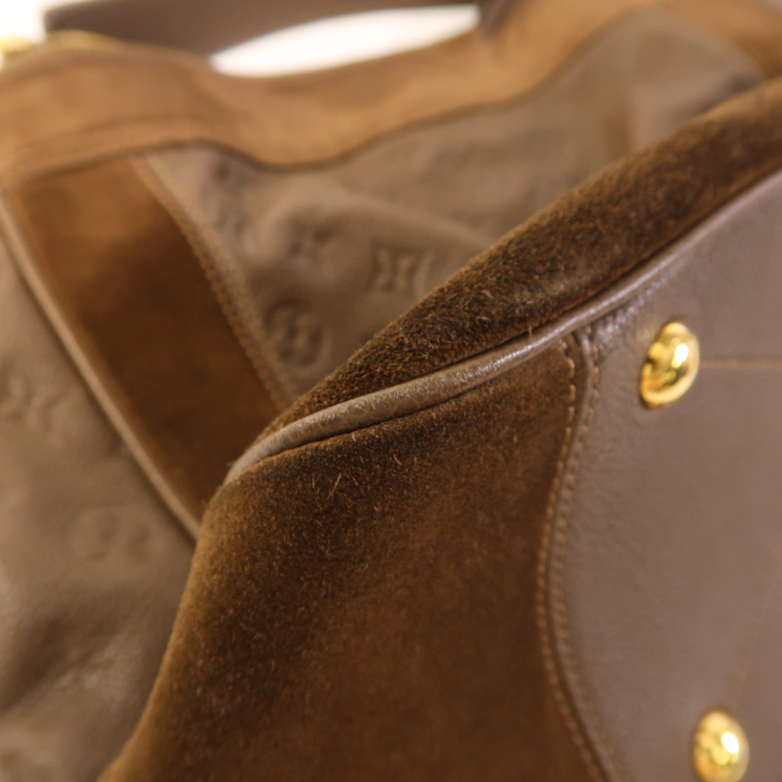 LOUIS VUITTON Monogram Empreinte Audacieuse MM金扣手挽肩背兩用袋