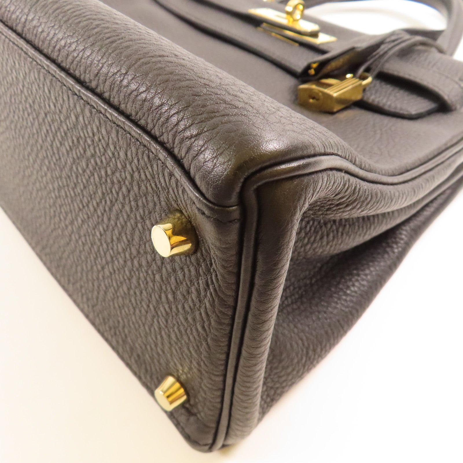 HERMES Togo皮革Kelly 28金扣手挽肩背兩用袋89 Noir