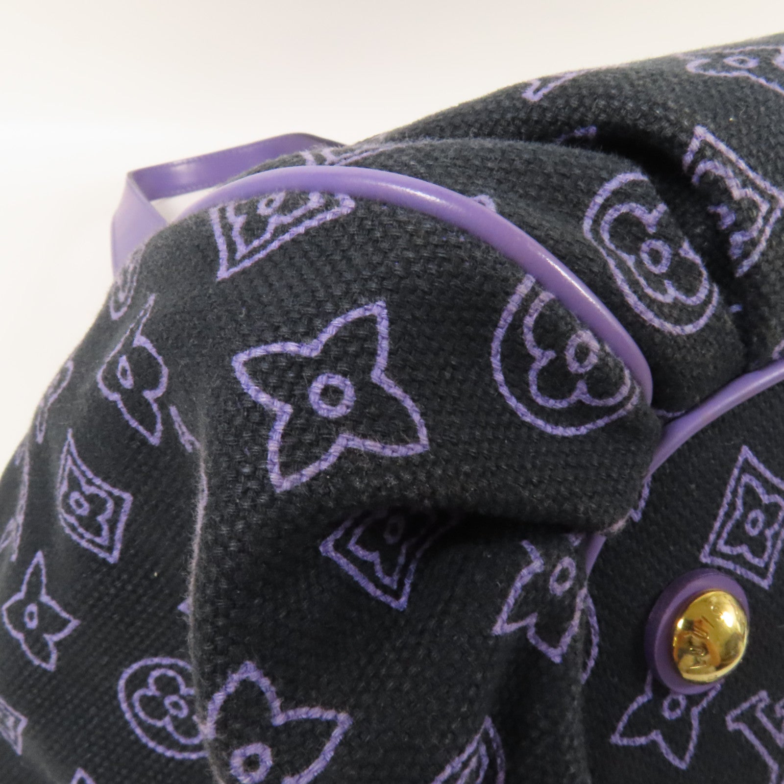 LOUIS VUITTON 帆布Cabas Ipanema PM金扣肩背袋