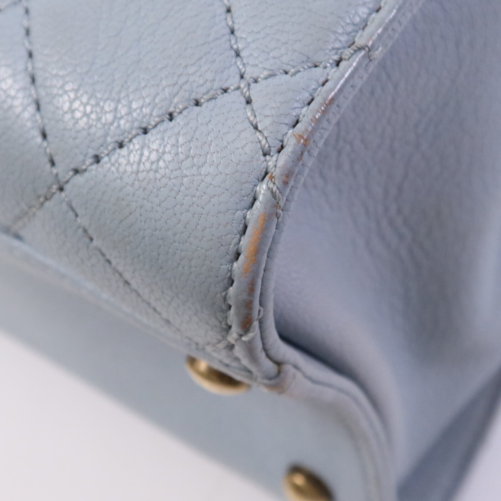 CHANEL 皮革Rita Dome Bag金扣鏈帶肩背袋