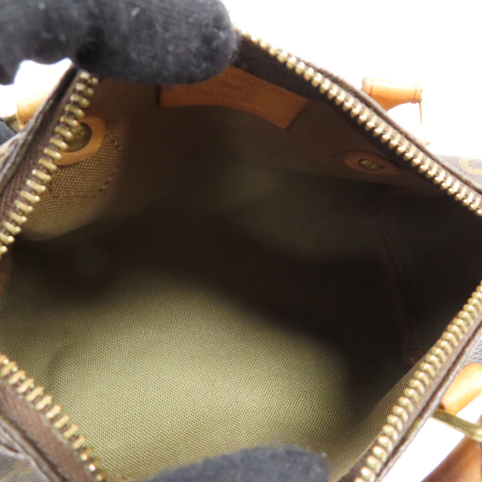 LOUIS VUITTON 【激減優惠】Monogram Speedy Nano金扣手挽袋啡色