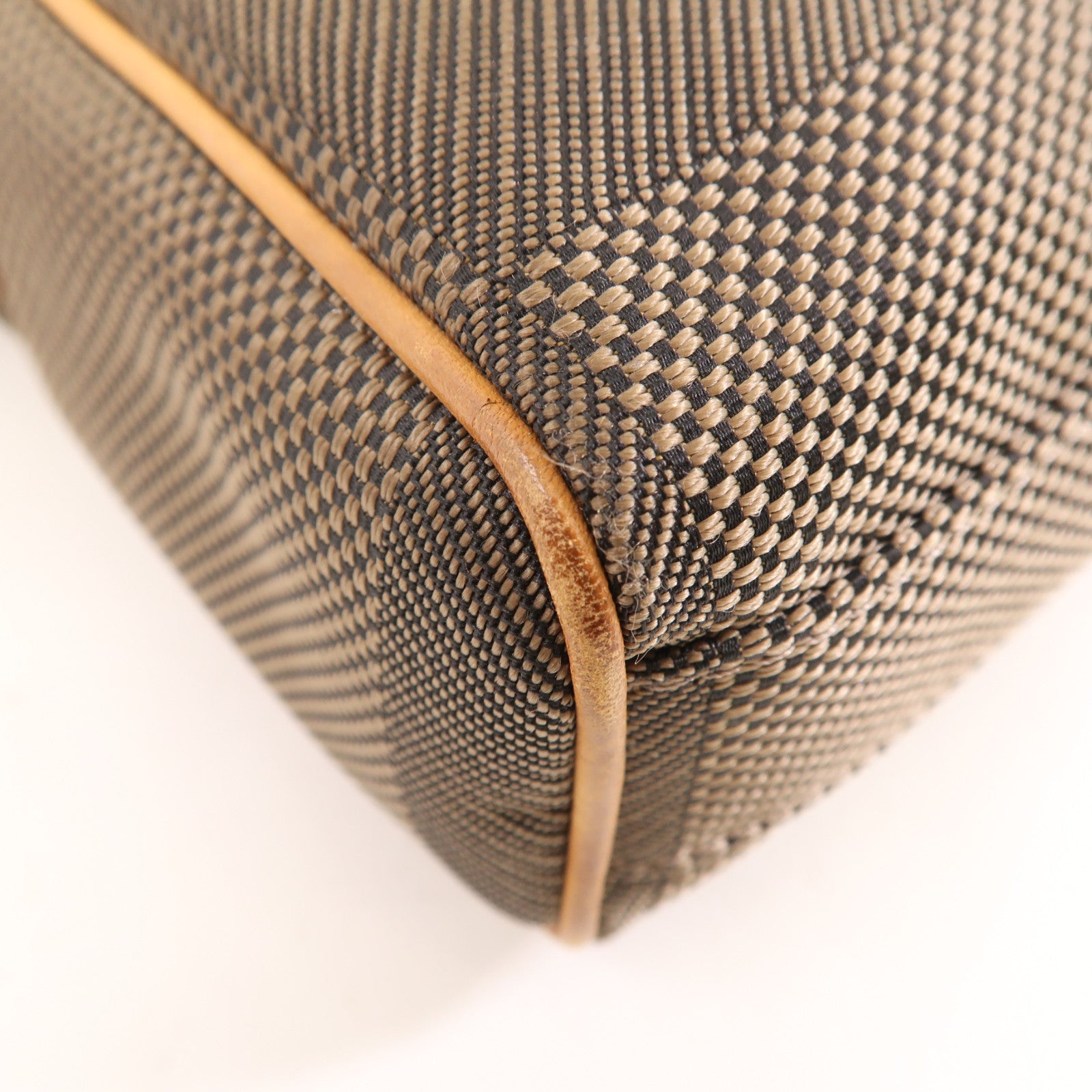 LOUIS VUITTON Damier Geant Citadin NM銀扣肩背袋棕色