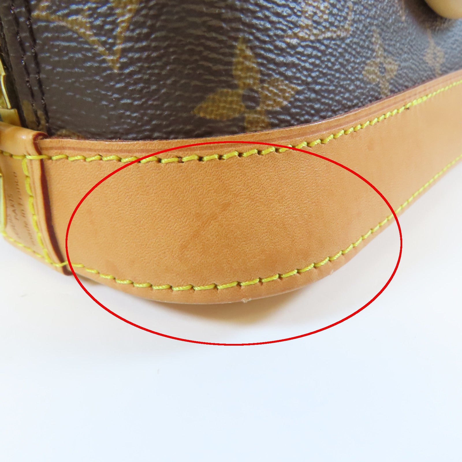 LOUIS VUITTON Monogram Alma BB 2 Way Shoulder Bag金扣手挽肩背兩用袋啡色