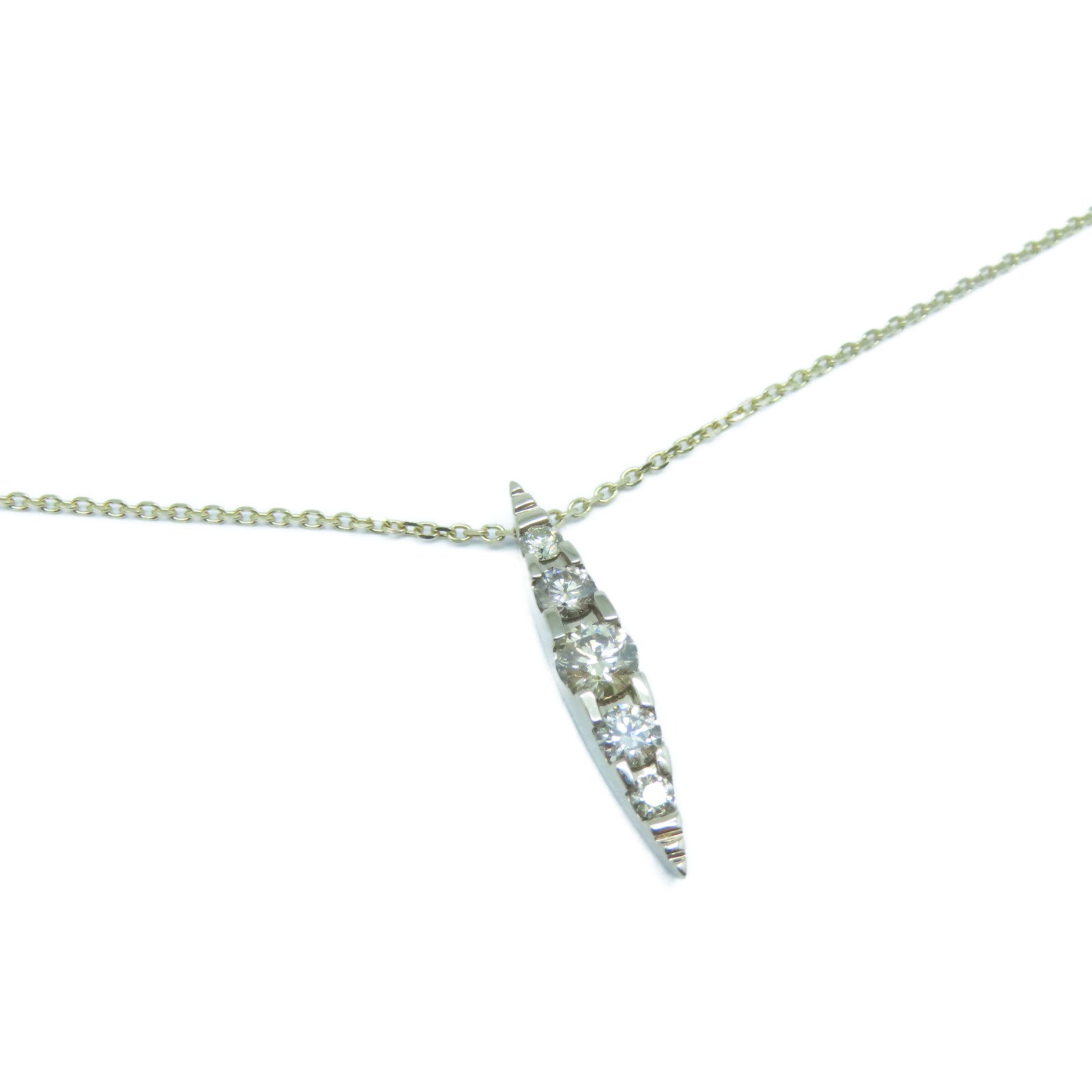 JEWELRY 【激減優惠】18K白金/黃金Diamond Necklace 0.14ct鑽石項鍊