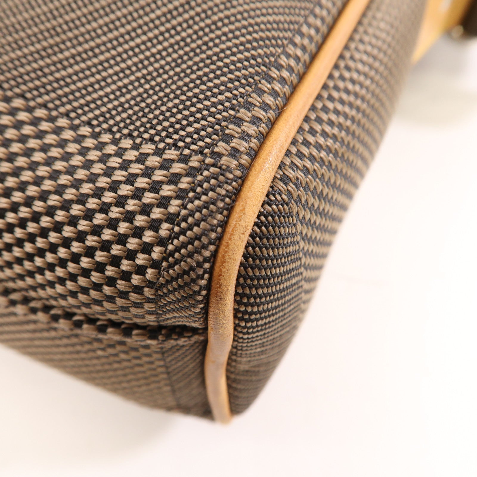 LOUIS VUITTON Damier Geant Citadin NM銀扣肩背袋棕色