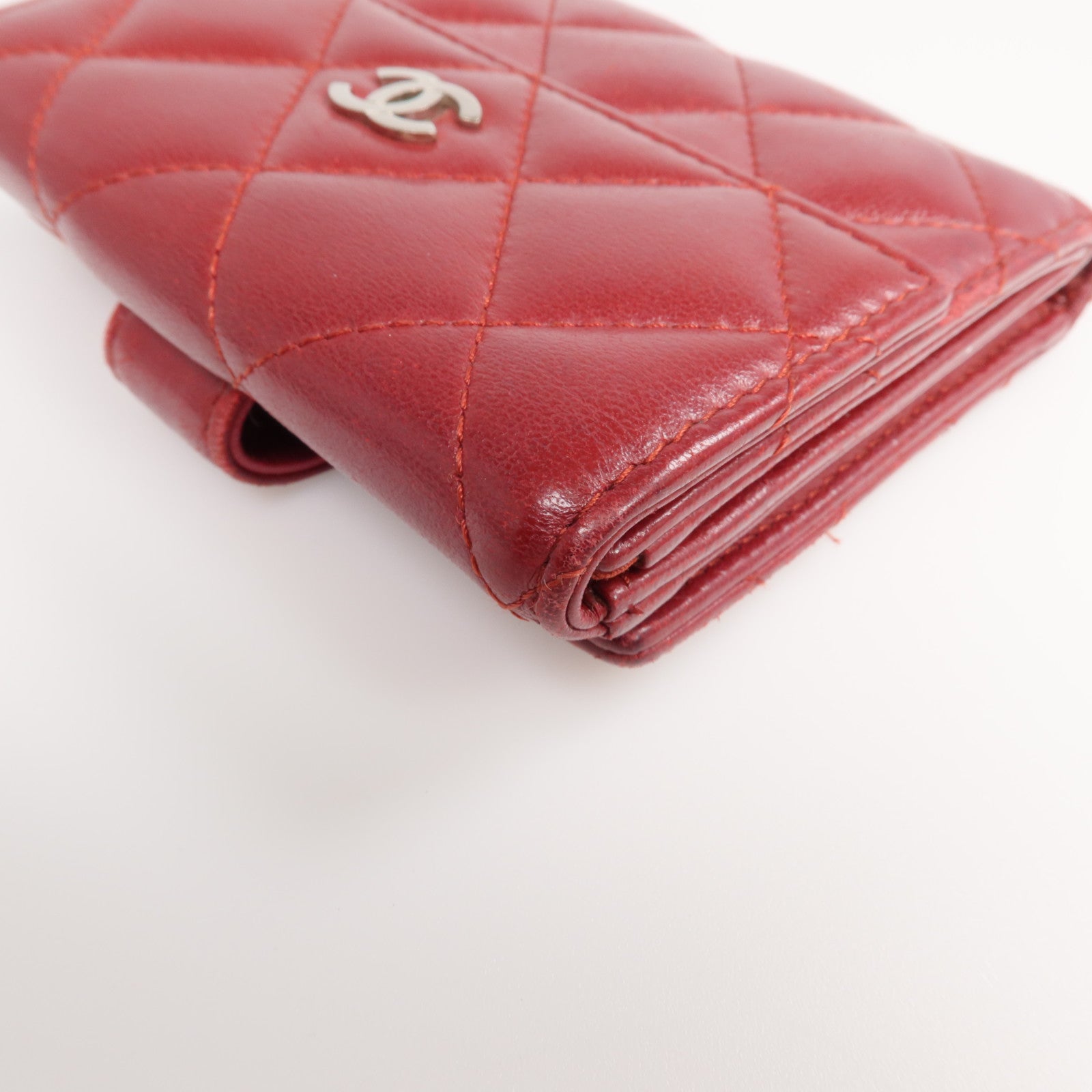 CHANEL 【激減優惠】羊皮皮革Wallet 銀扣錢包