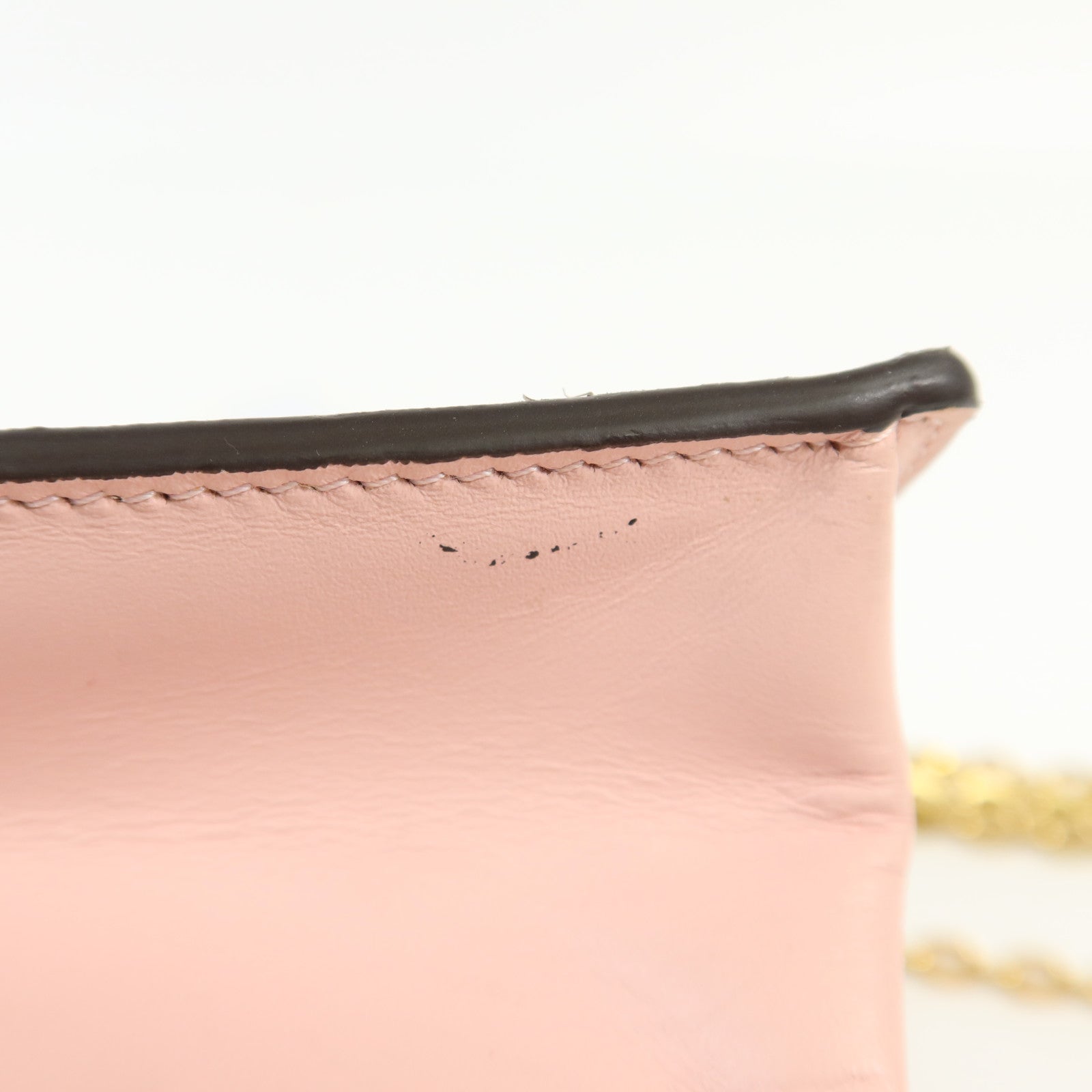 LOUIS VUITTON Monogram Flore Chain Wallet金扣鏈帶肩背袋