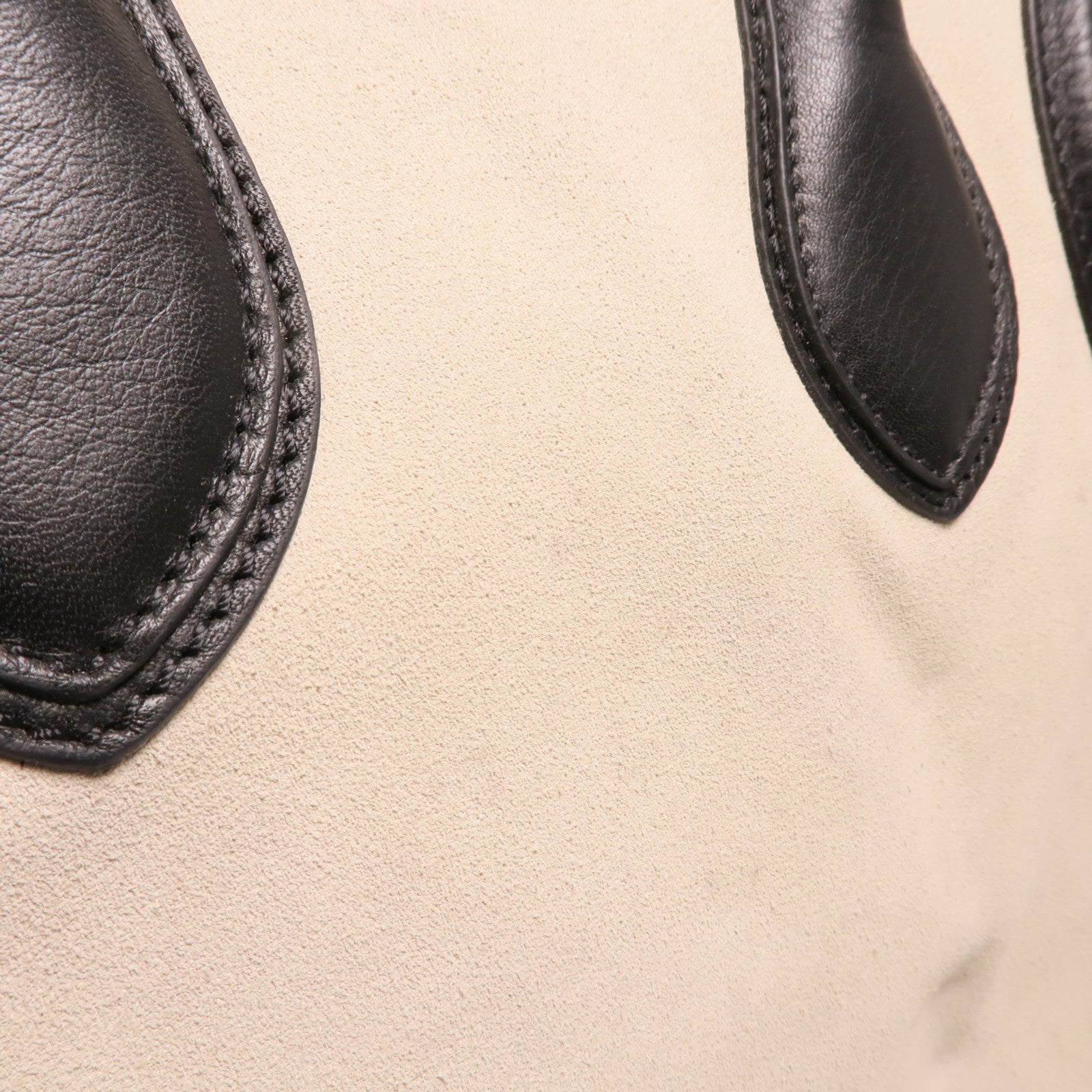 CELINE 牛皮/麂皮皮革Medium Luggage金扣手挽袋