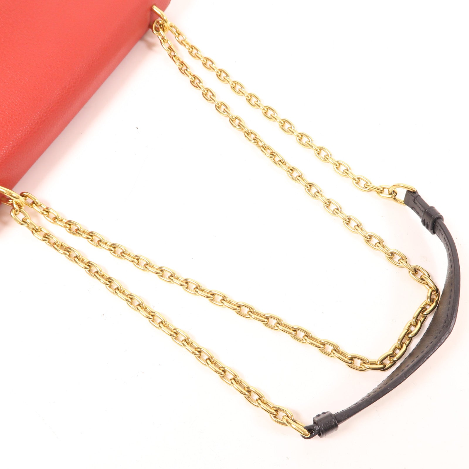 LOUIS VUITTON GHW Saint Placide Shoulder Bag M43713 Monogram Brown/Red