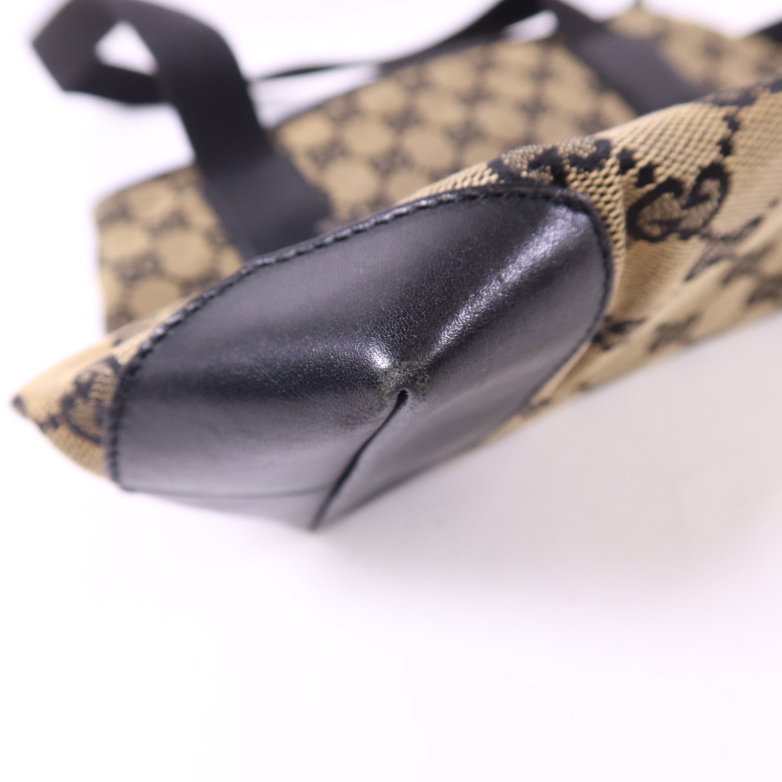 GUCCI 帆布Shoulder Bag銀扣肩背袋