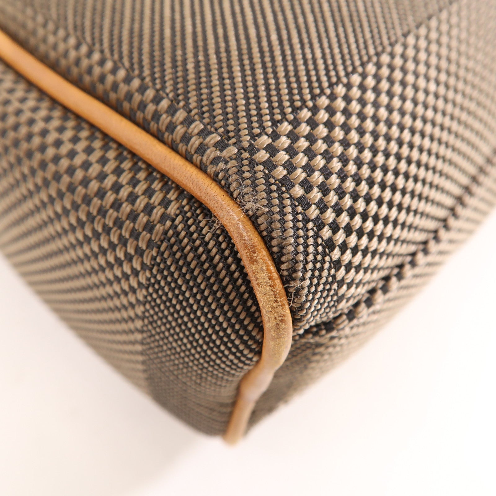 LOUIS VUITTON Damier Geant Citadin NM銀扣肩背袋棕色