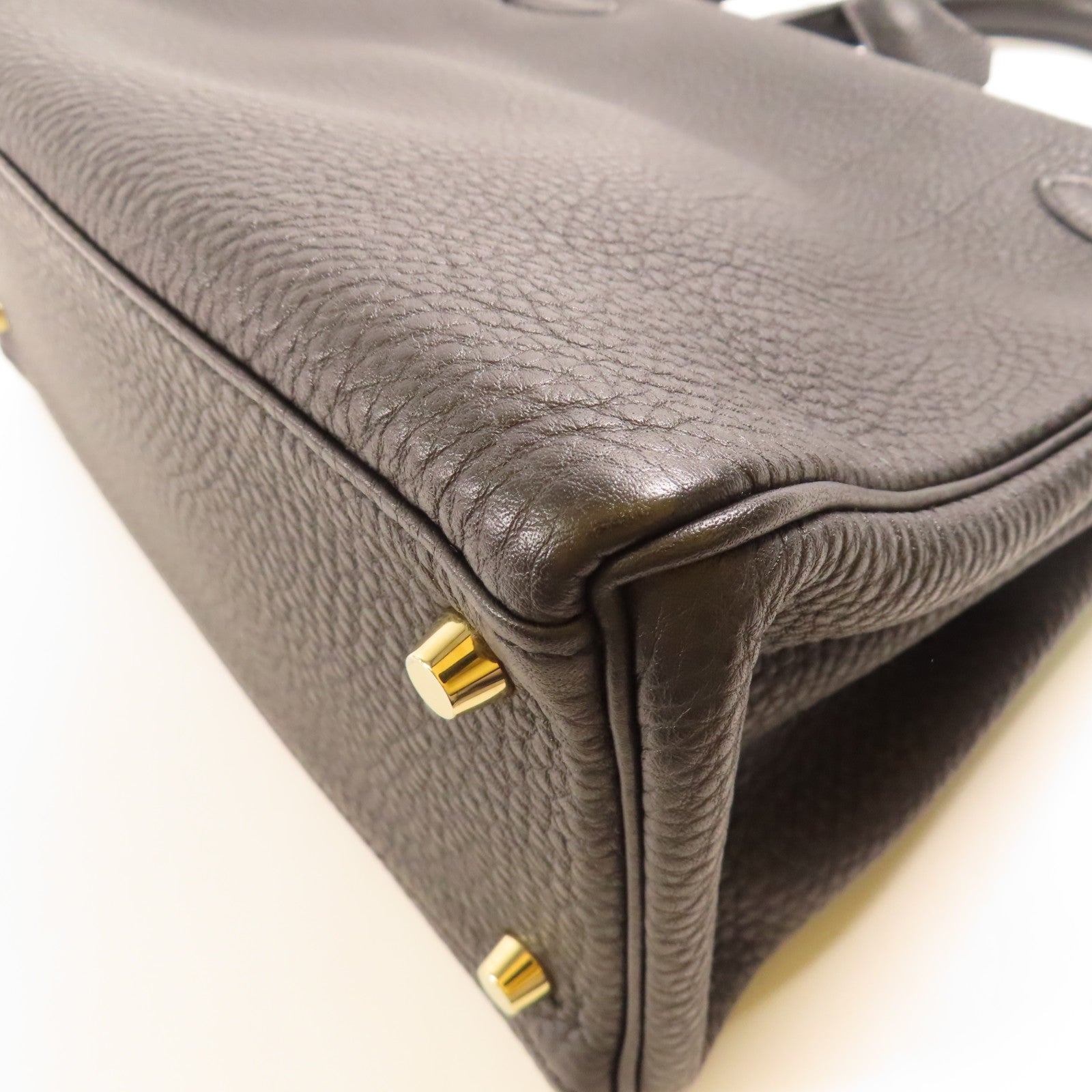 HERMES Togo皮革Kelly 28金扣手挽肩背兩用袋89 Noir