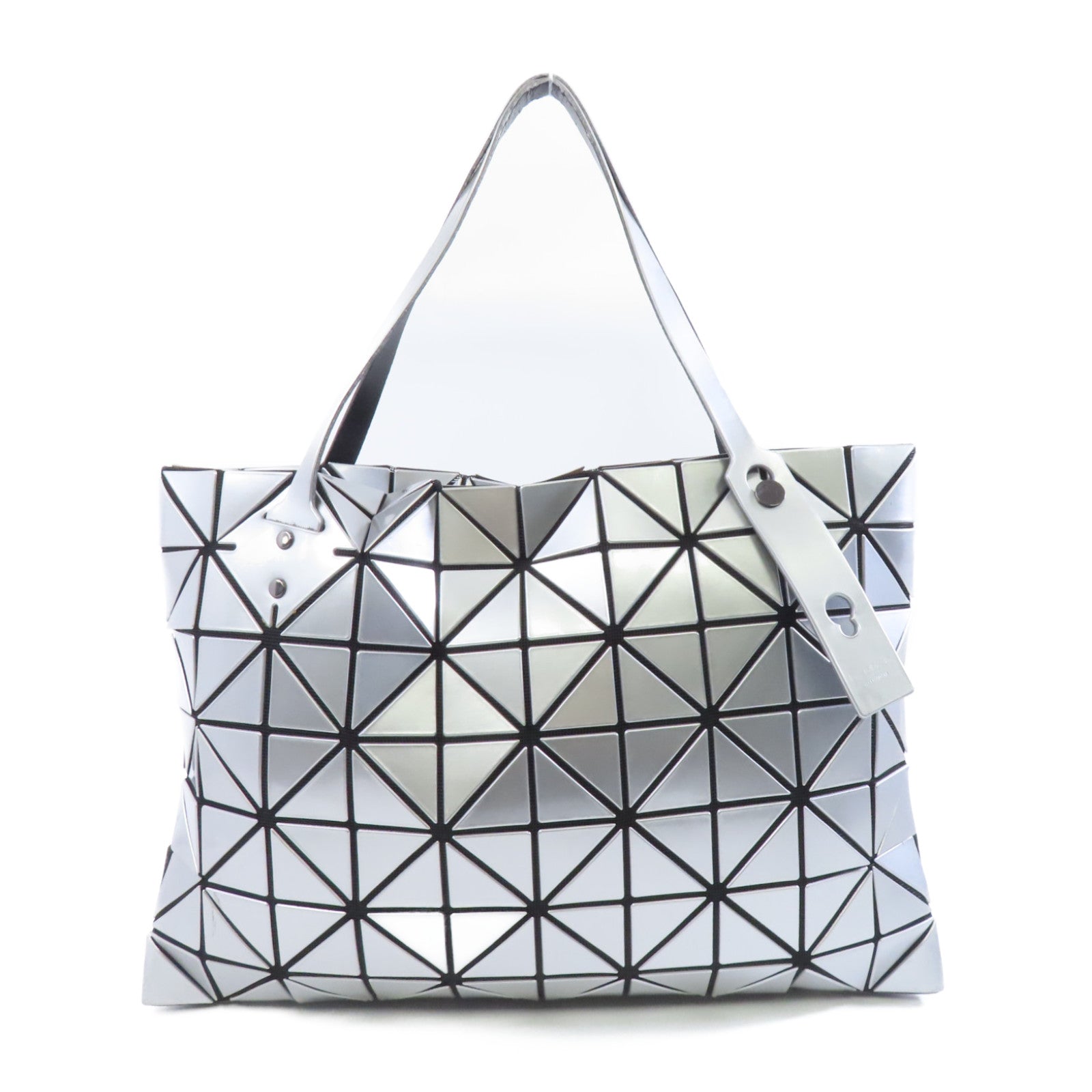ISSEY MIYAKE PVC ISSEY MIYAKE Bao Bao銀扣手挽袋銀色