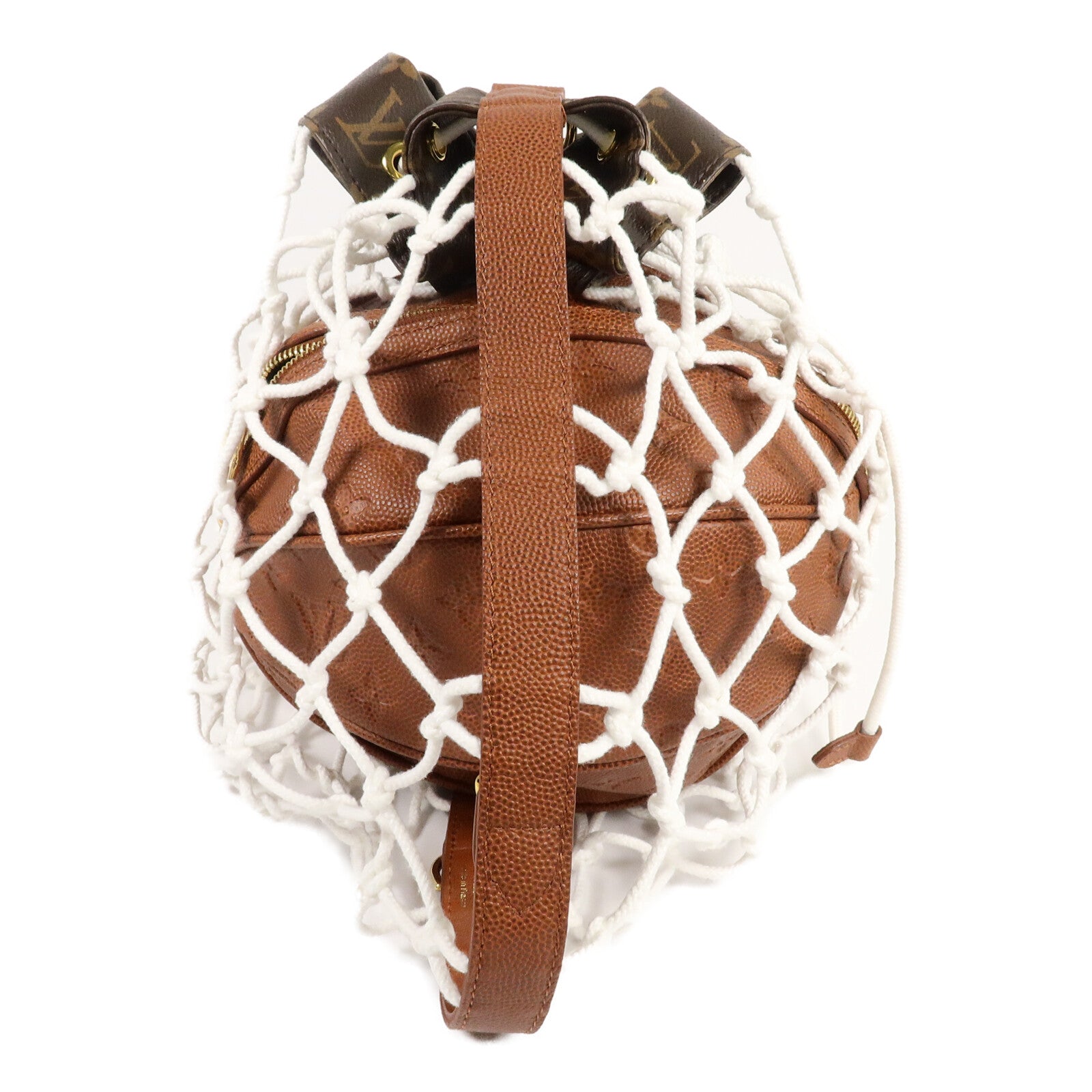 LOUIS VUITTON Monogram/牛皮皮革LV x NBA Ball in Basket Bag肩背袋